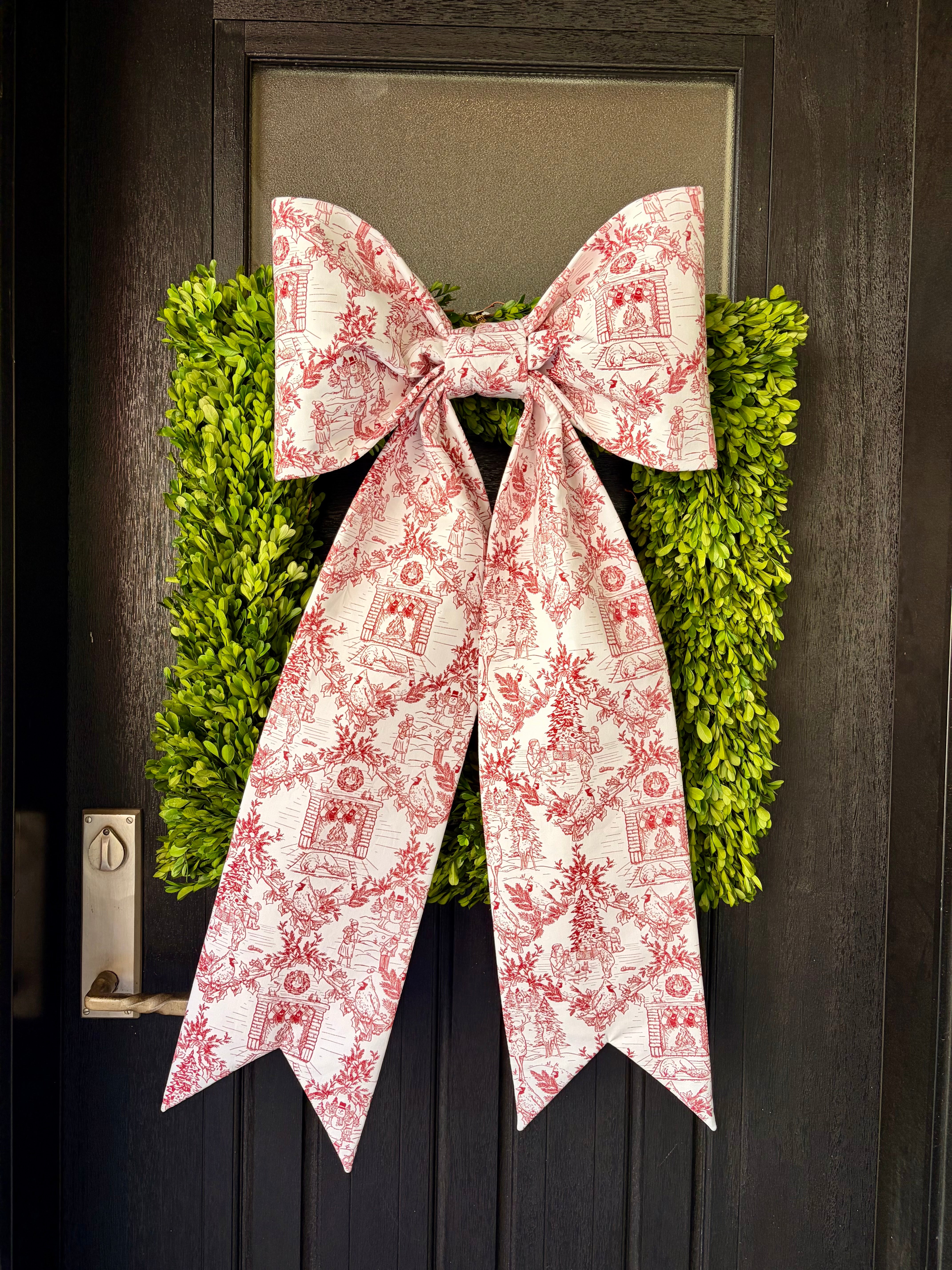 The Joyeux Noël Toile Bow