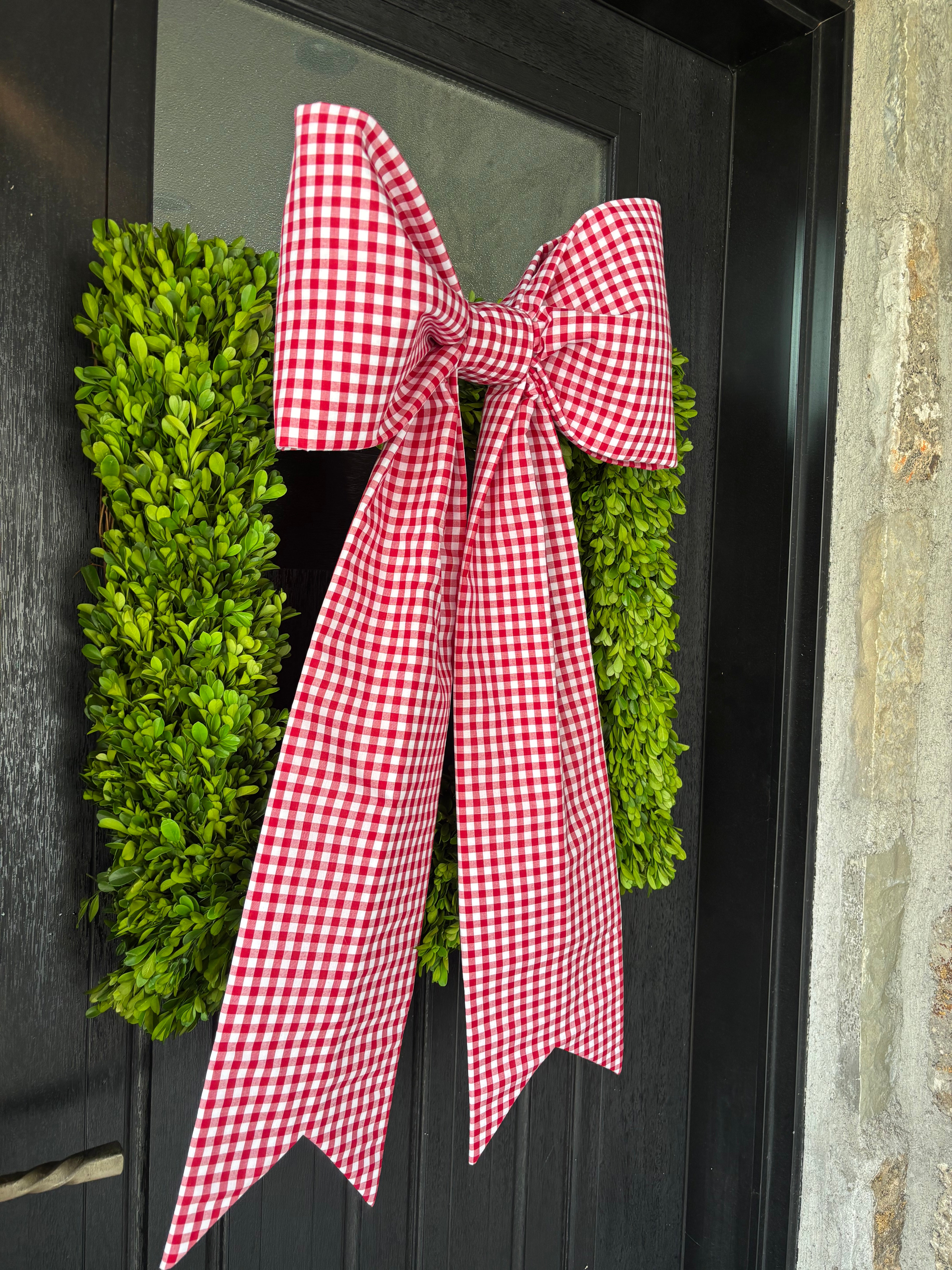 The Signature Red Gingham Bow