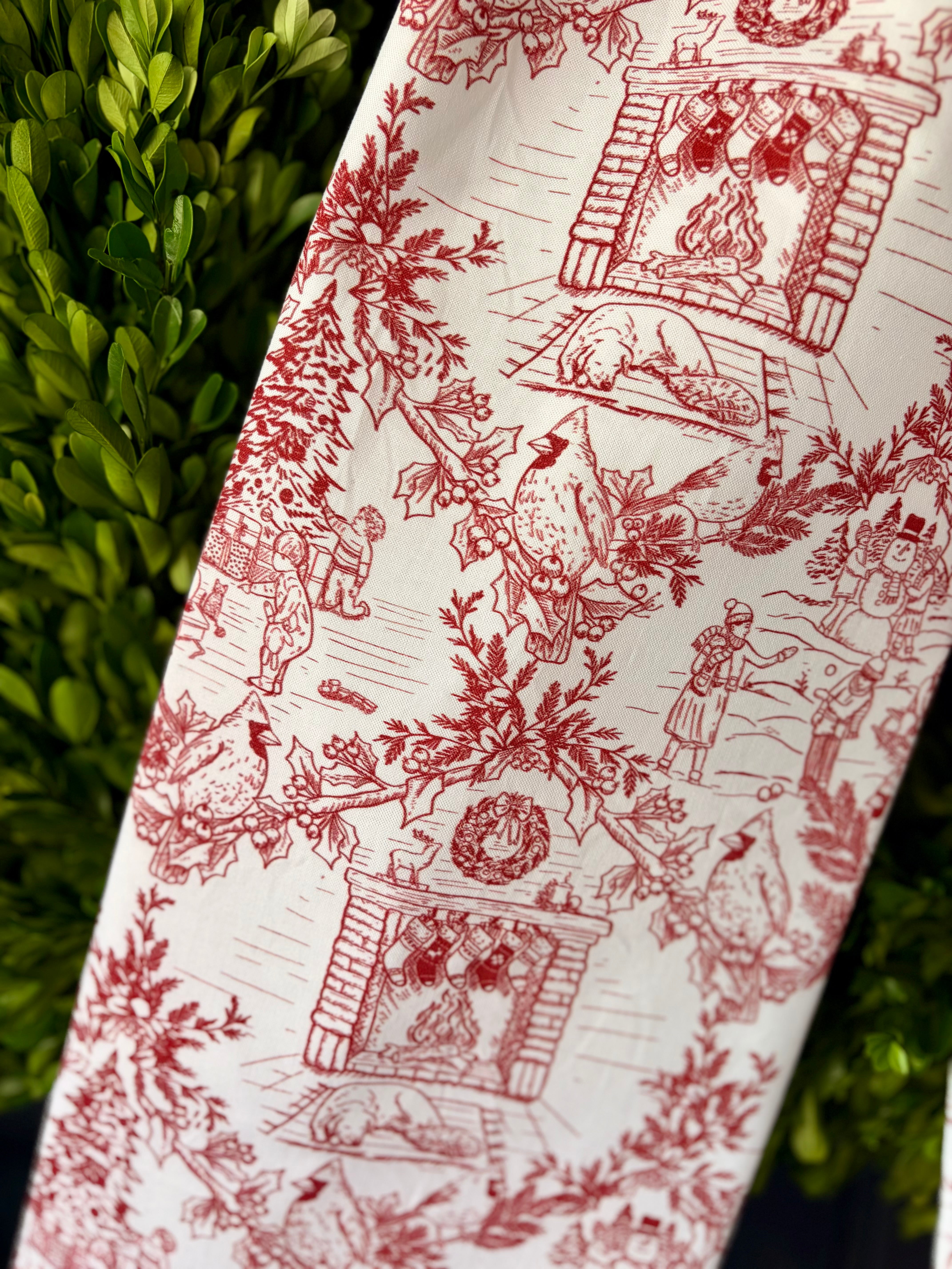 The Joyeux Noël Toile Bow