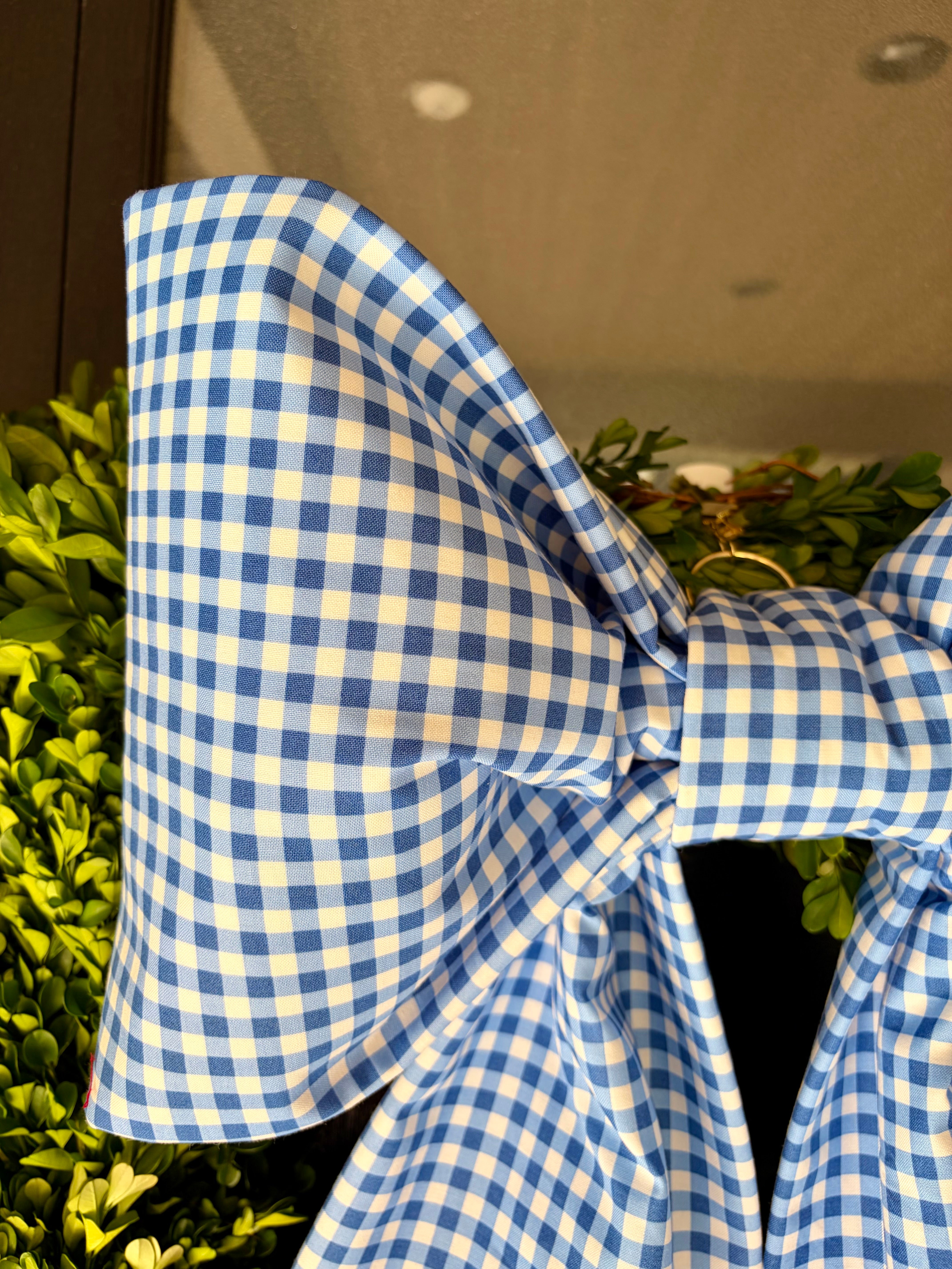The Bluebell Gingham Bow