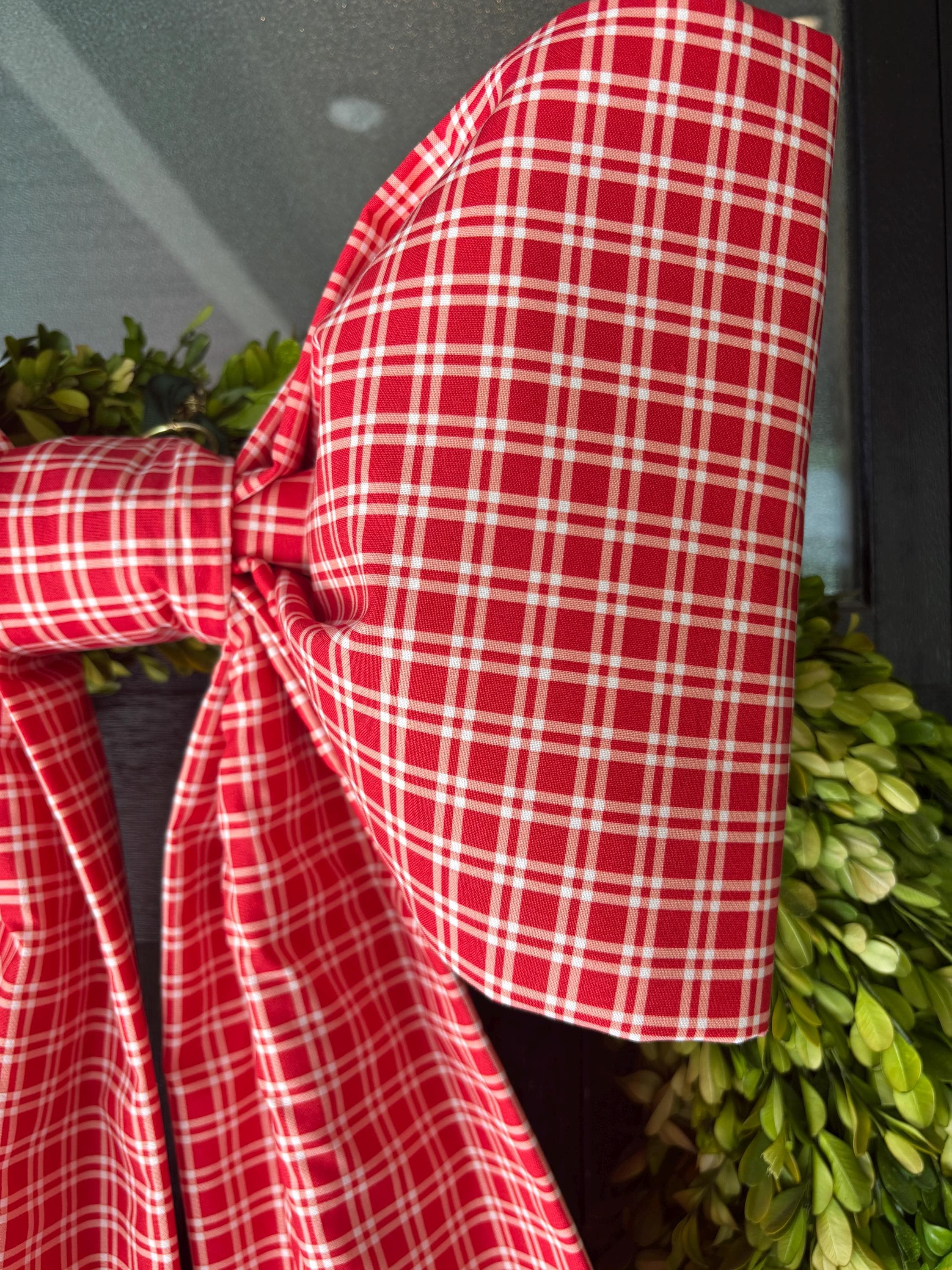 The Signature Red Plaid Bow