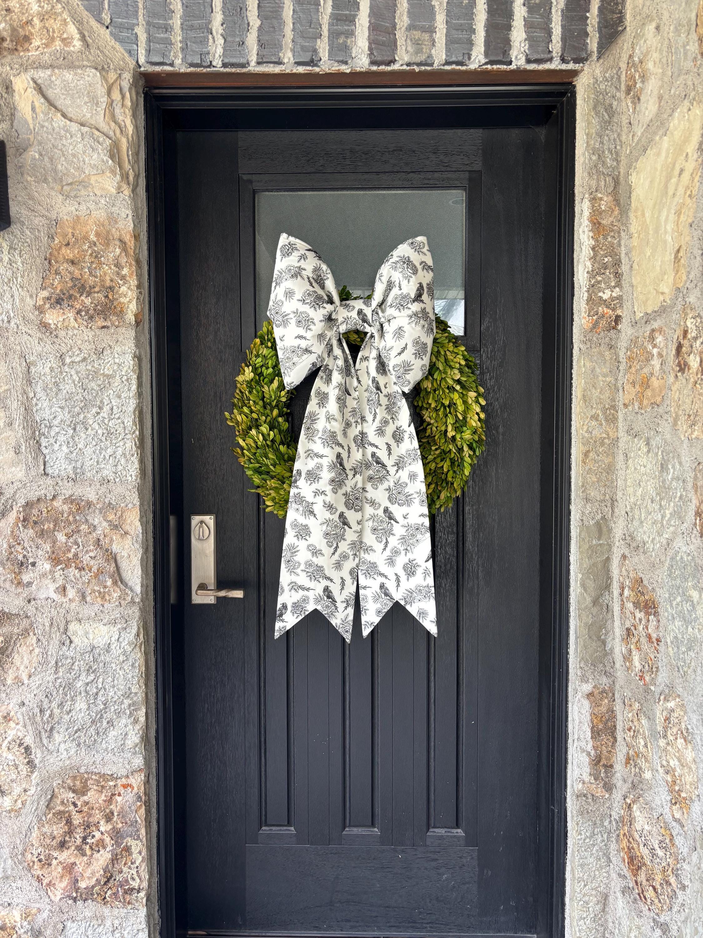 Midnight Blooms Bow