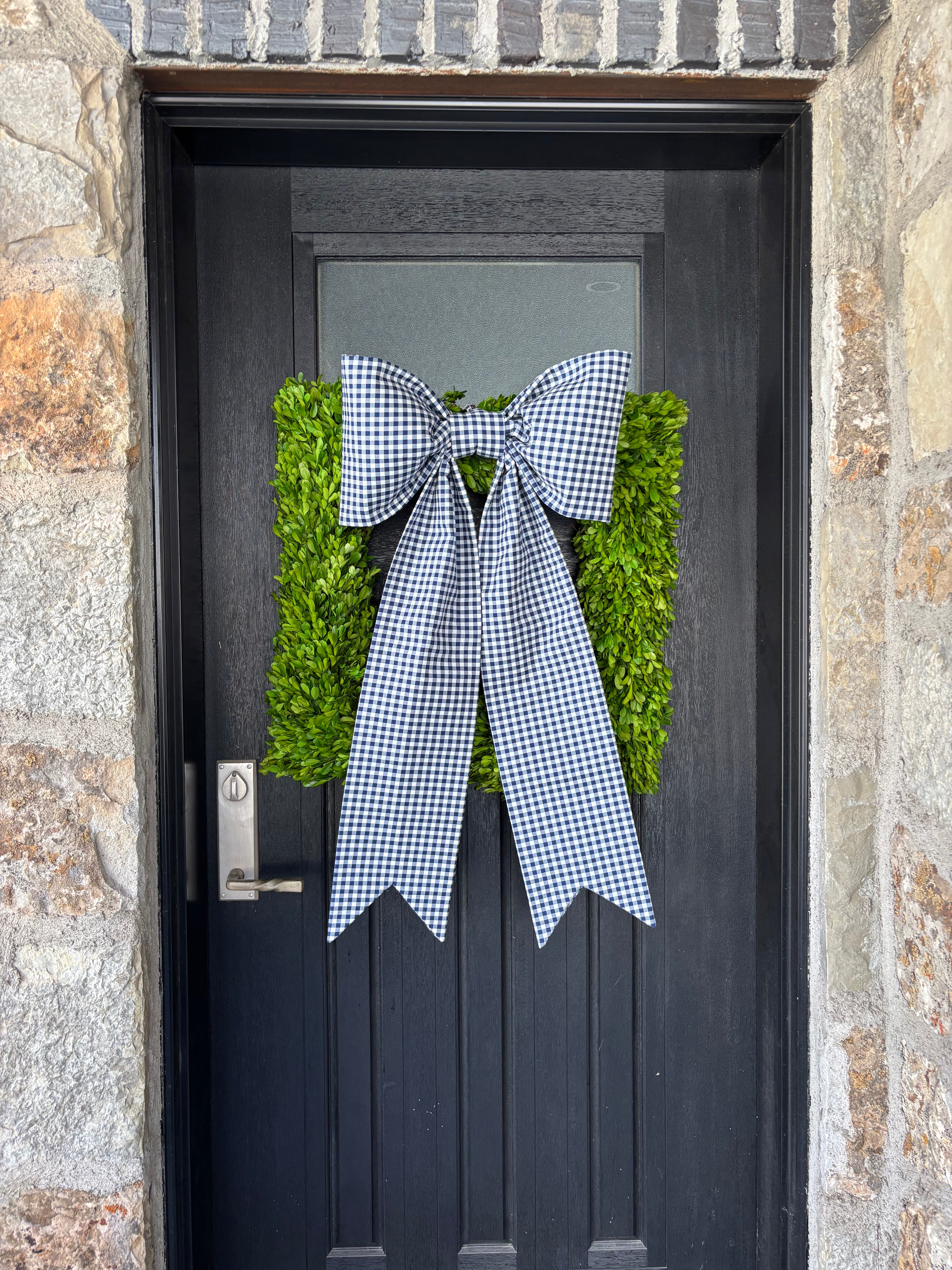 The Giverny Gingham Bow