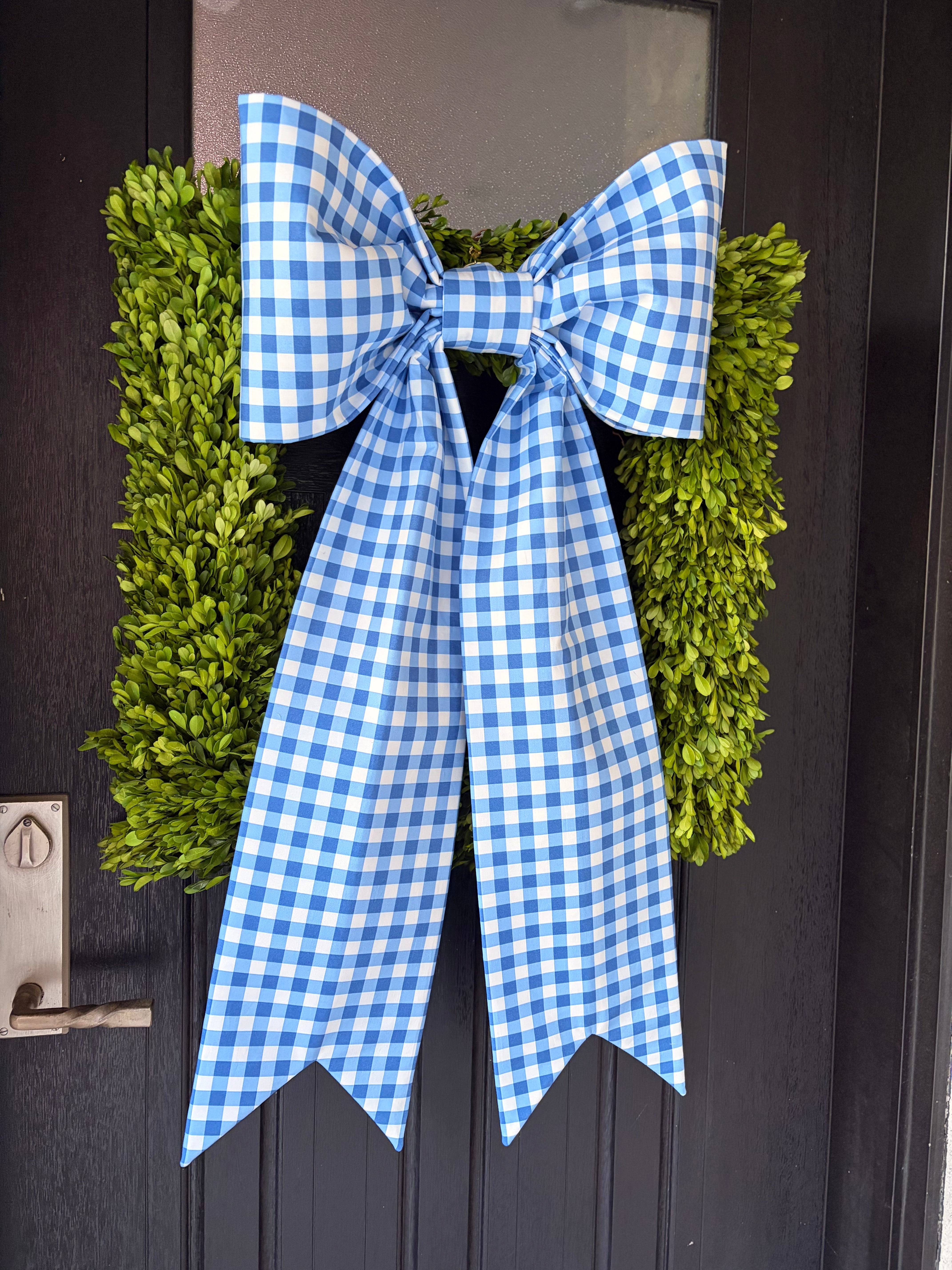 The Bluebell Gingham Bow