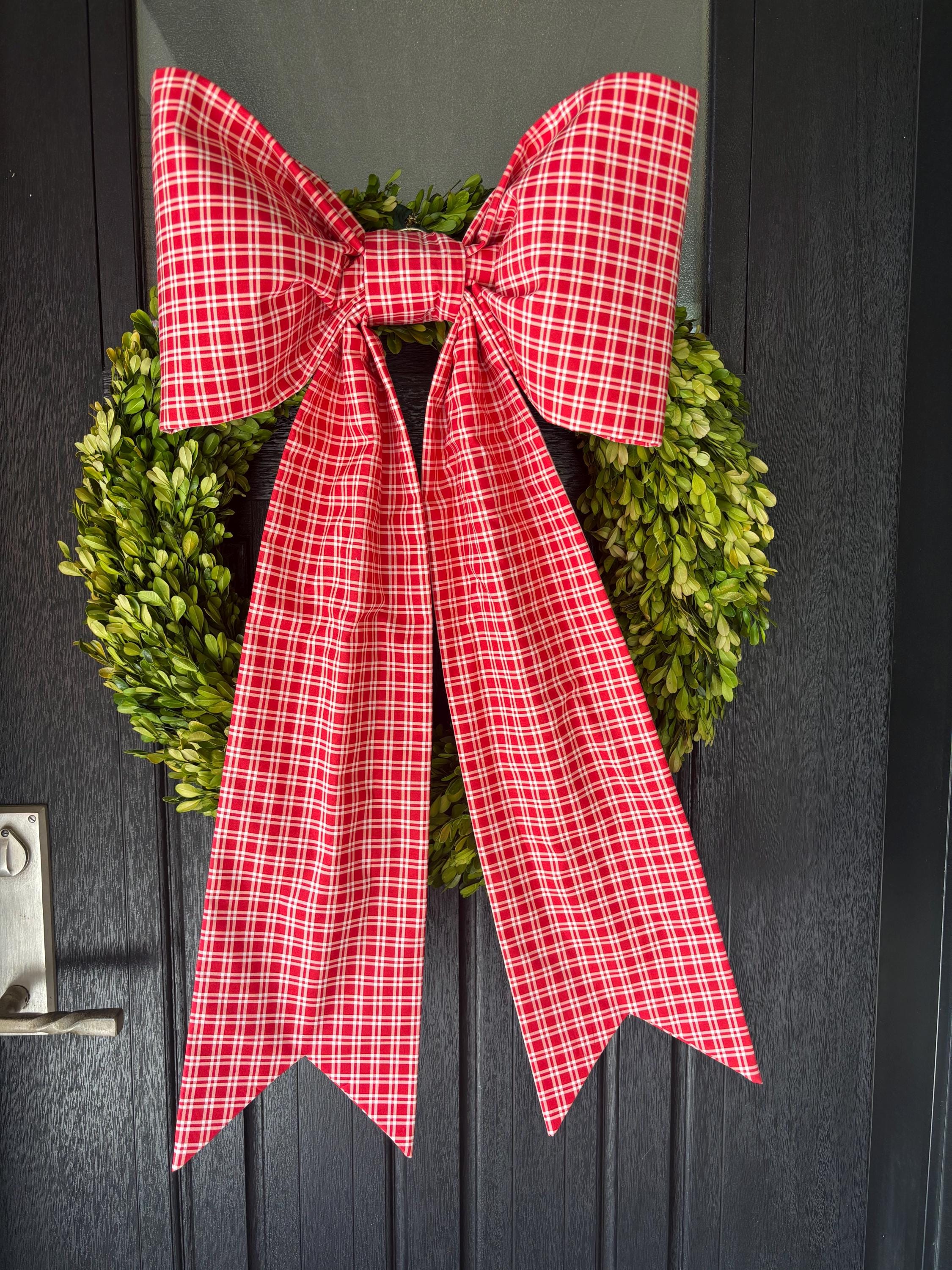 The Signature Red Plaid Bow