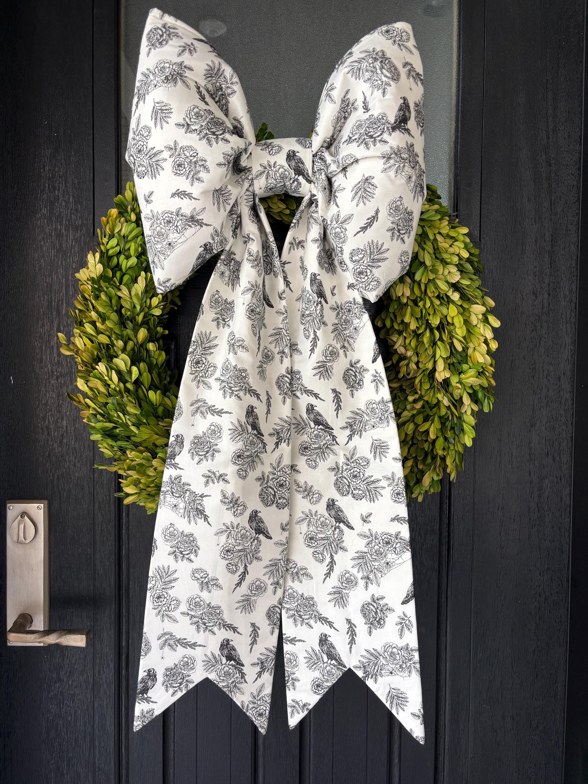 Midnight Blooms Bow