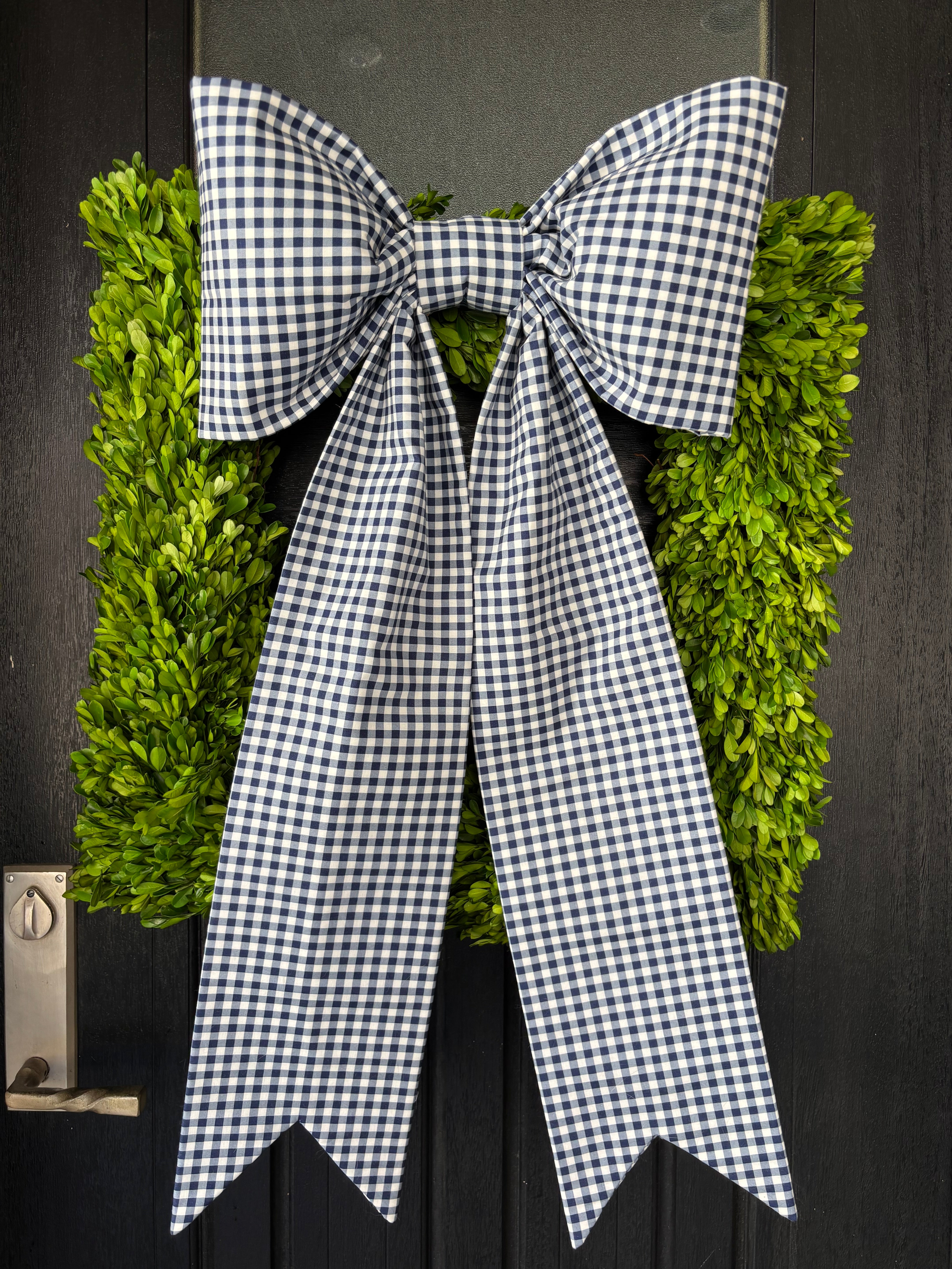 The Giverny Gingham Bow