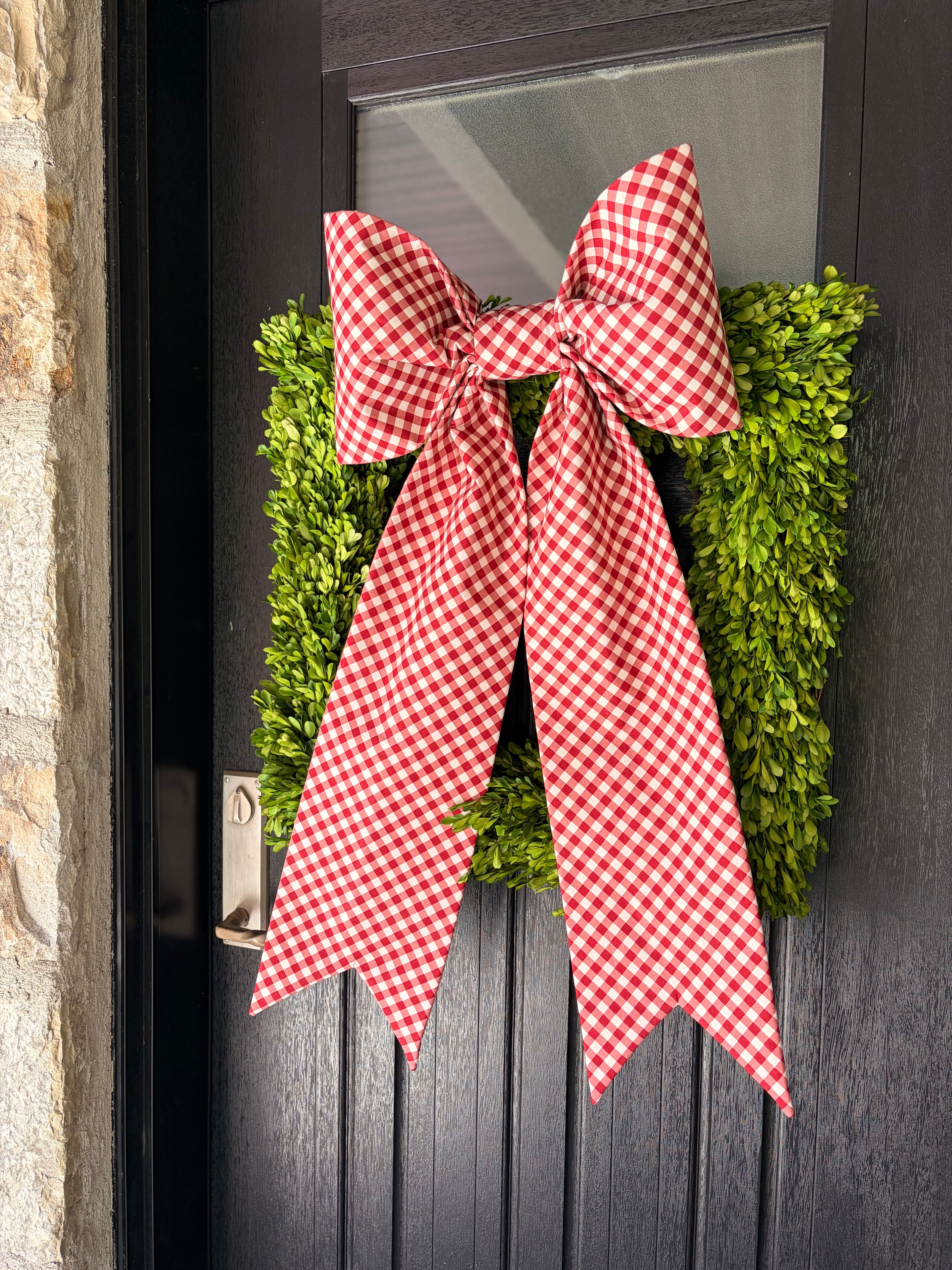 The Noel Gingham Bow