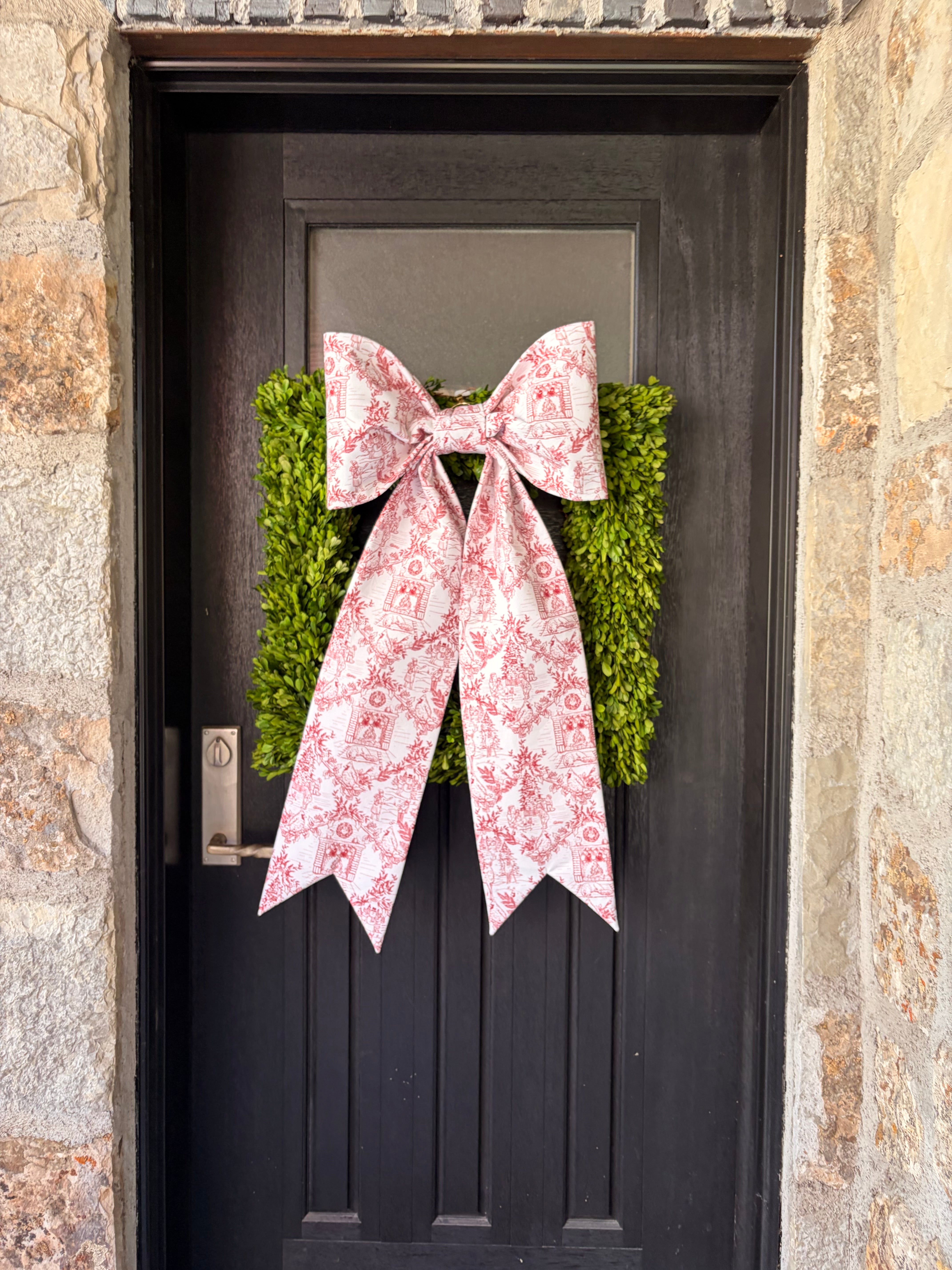 The Joyeux Noël Toile Bow