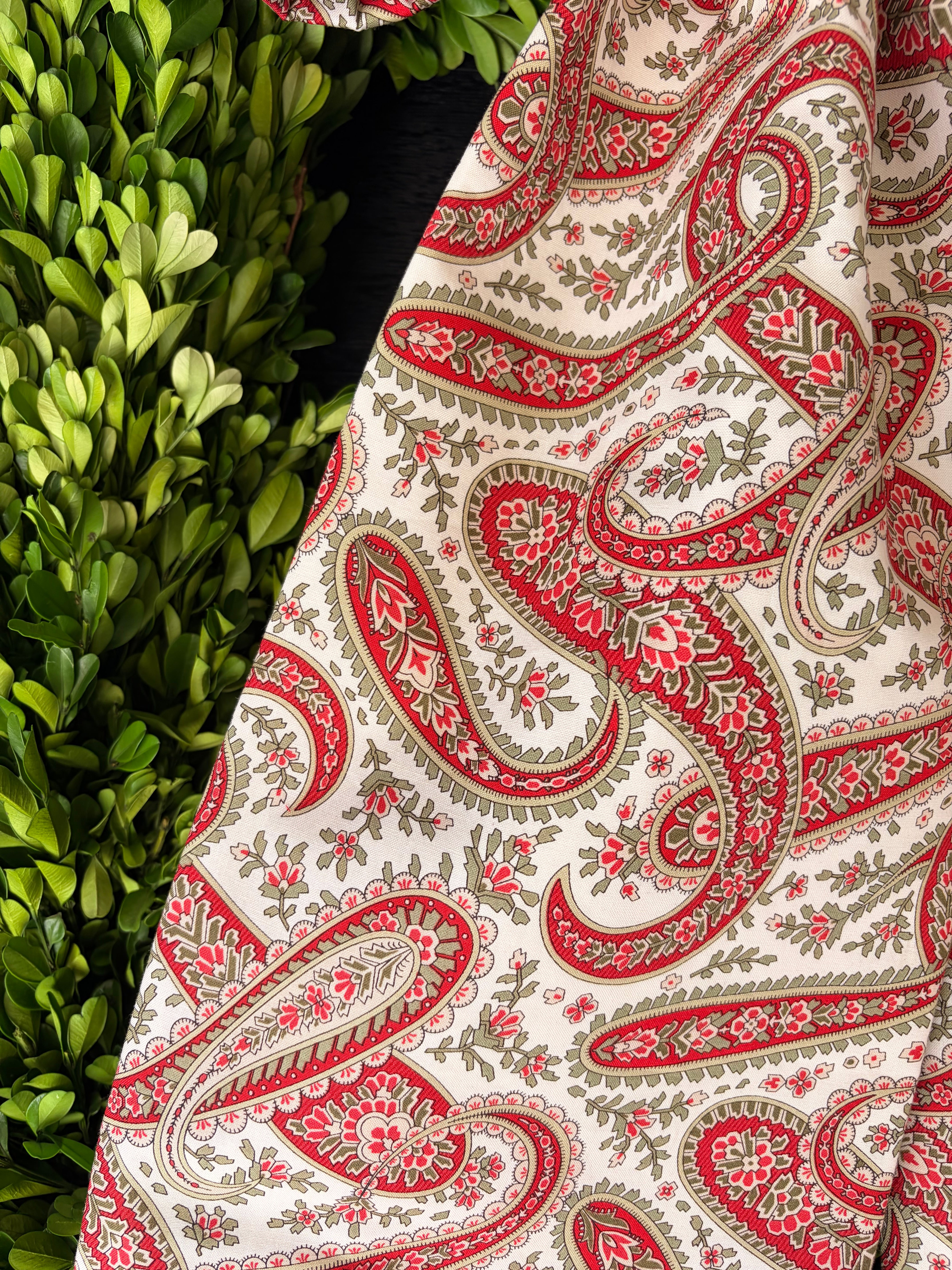 The Winterberry Paisley Bow