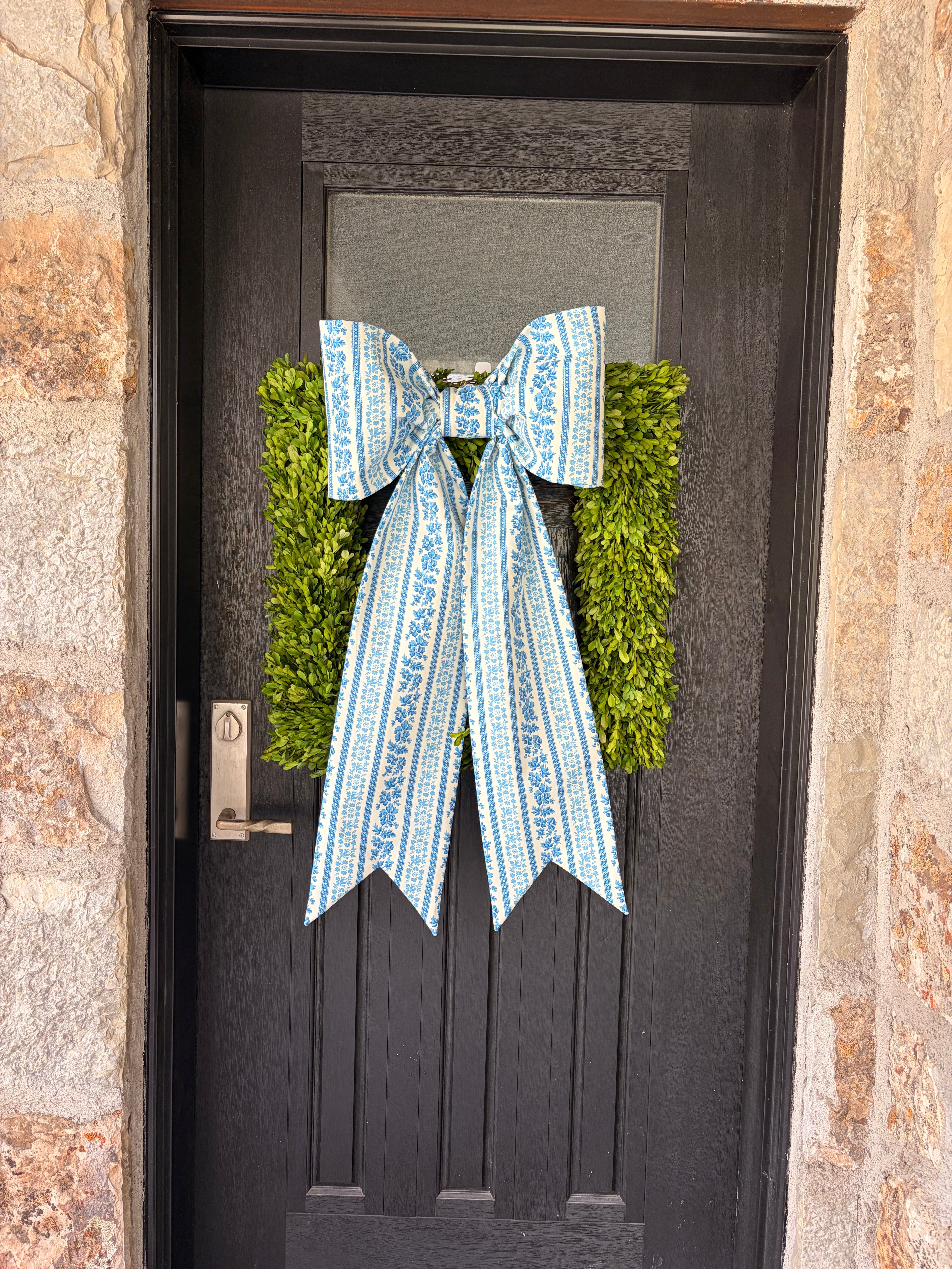 The Bleu Rêverie Stripe Bow