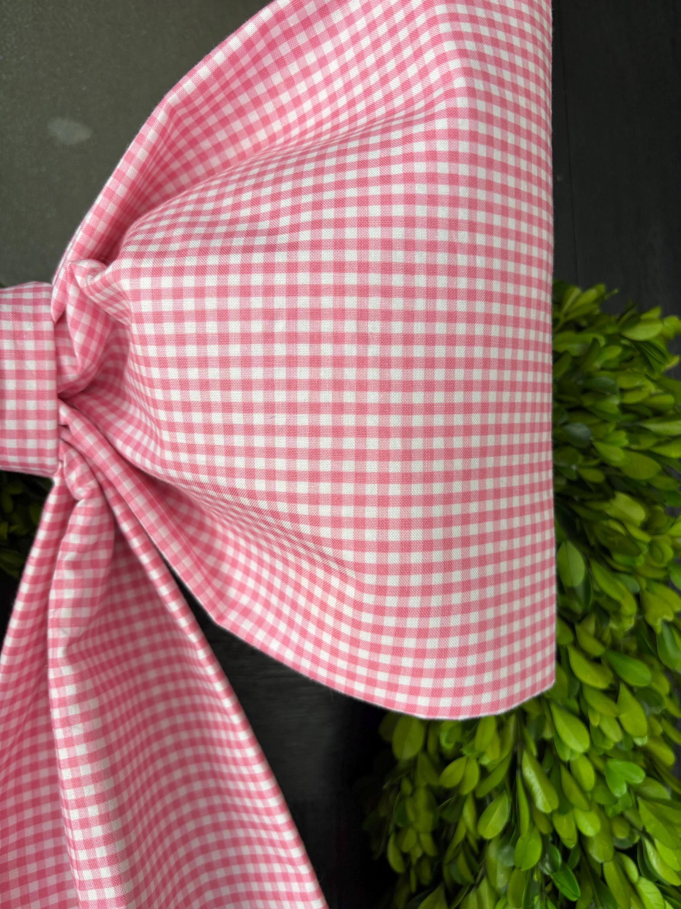 Petite Rouge Gingham Bow