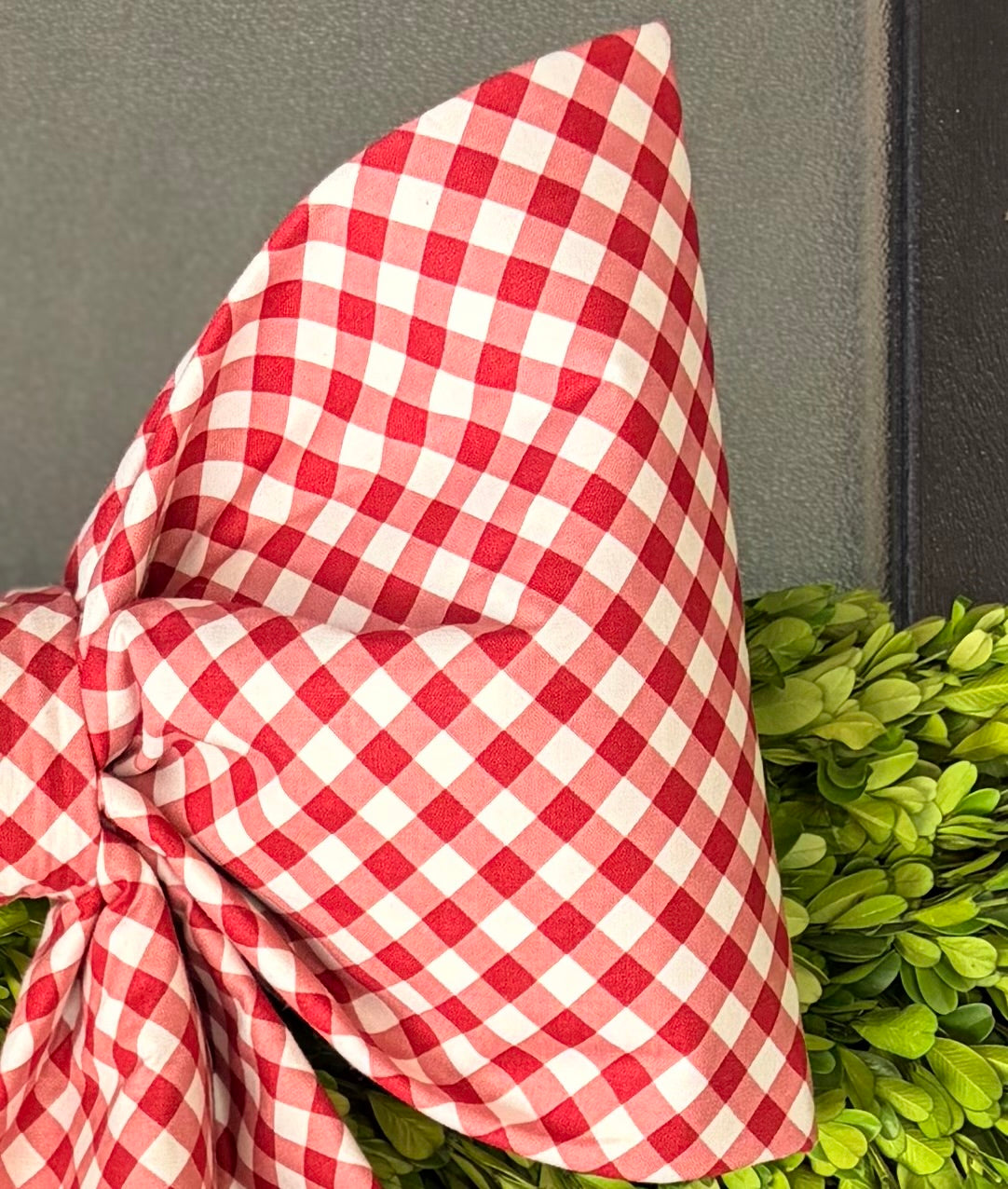 The Noel Gingham Bow