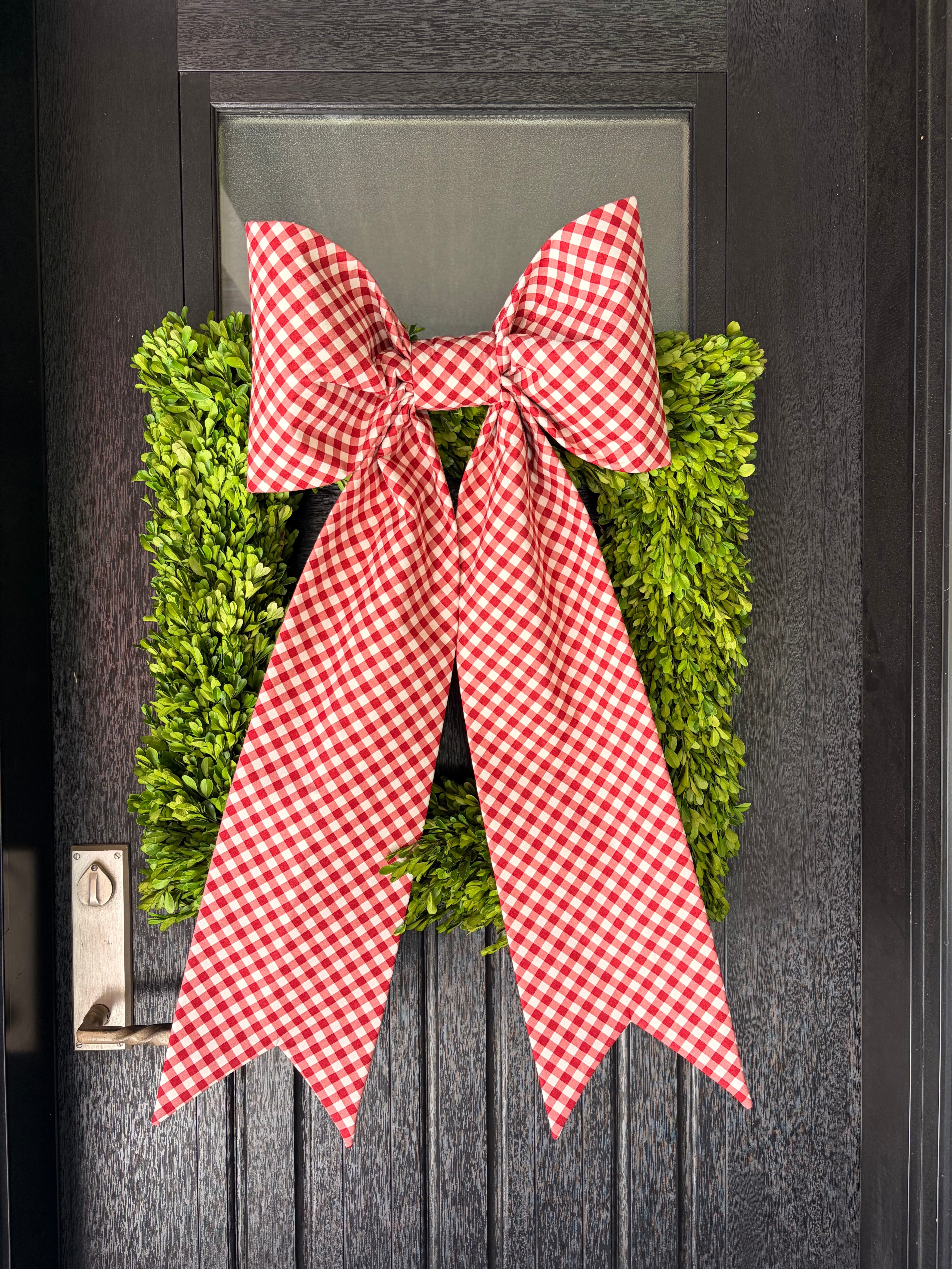 The Noel Gingham Bow
