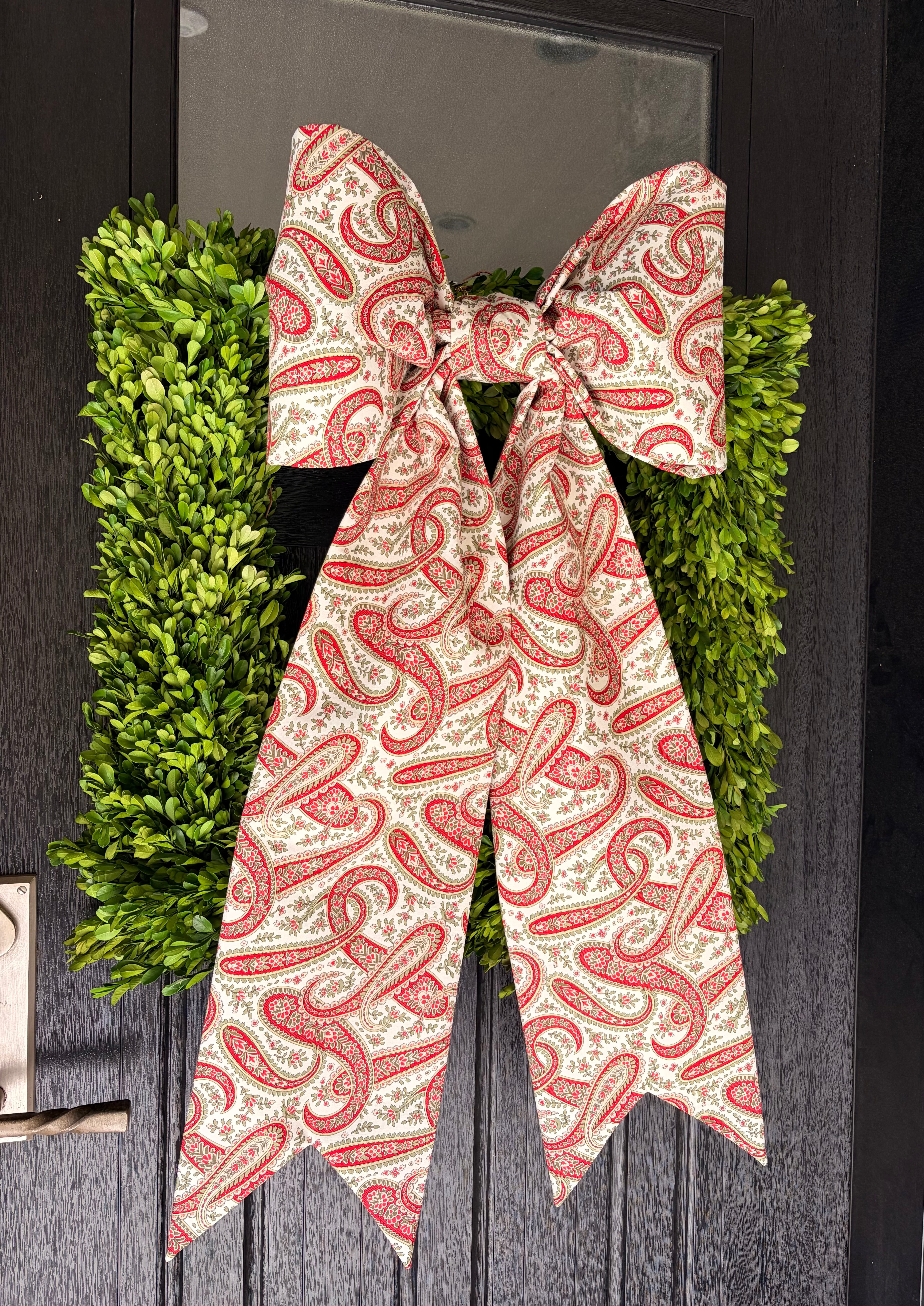 The Winterberry Paisley Bow