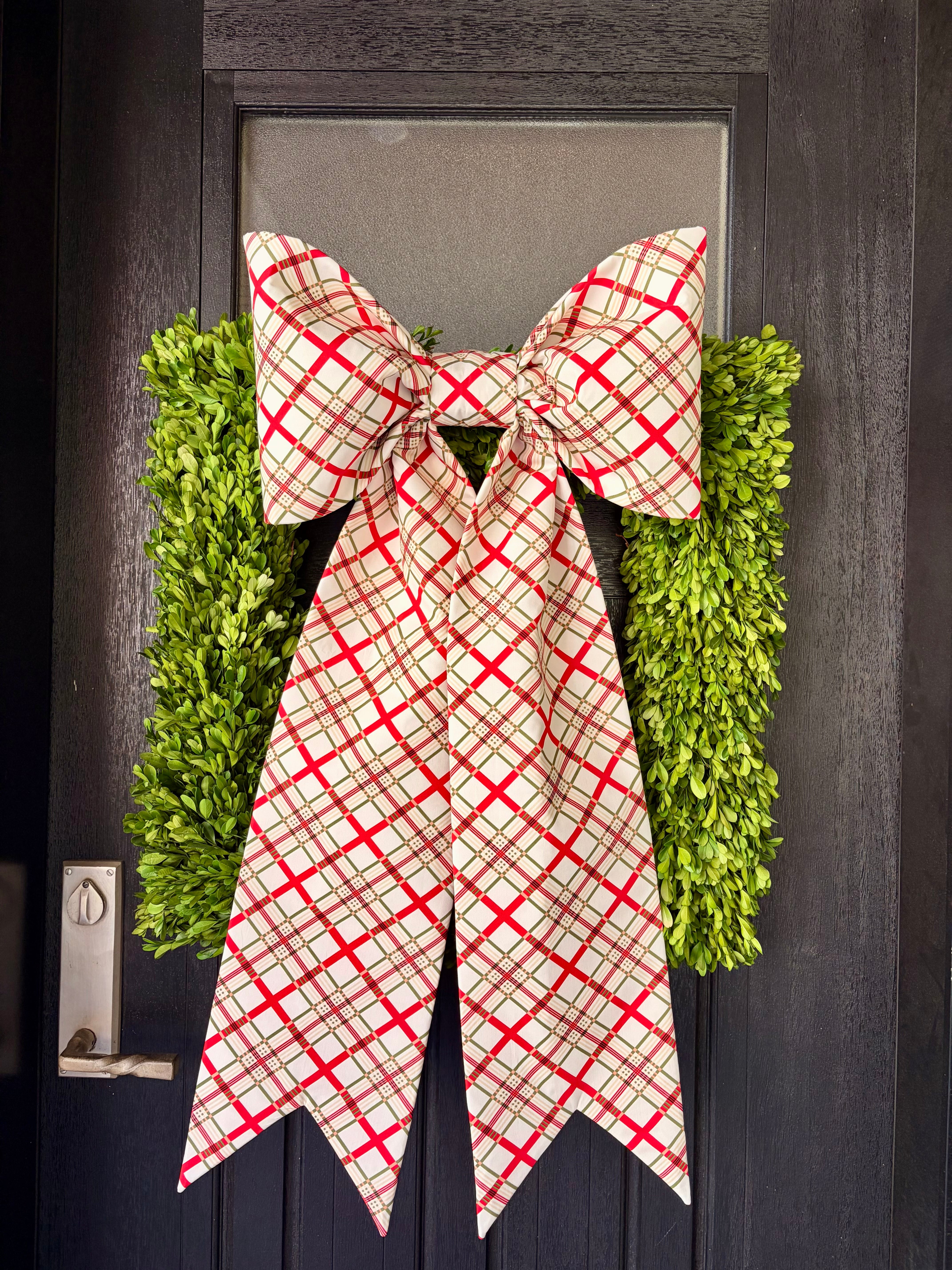 The Holiday House Plaid Bow
