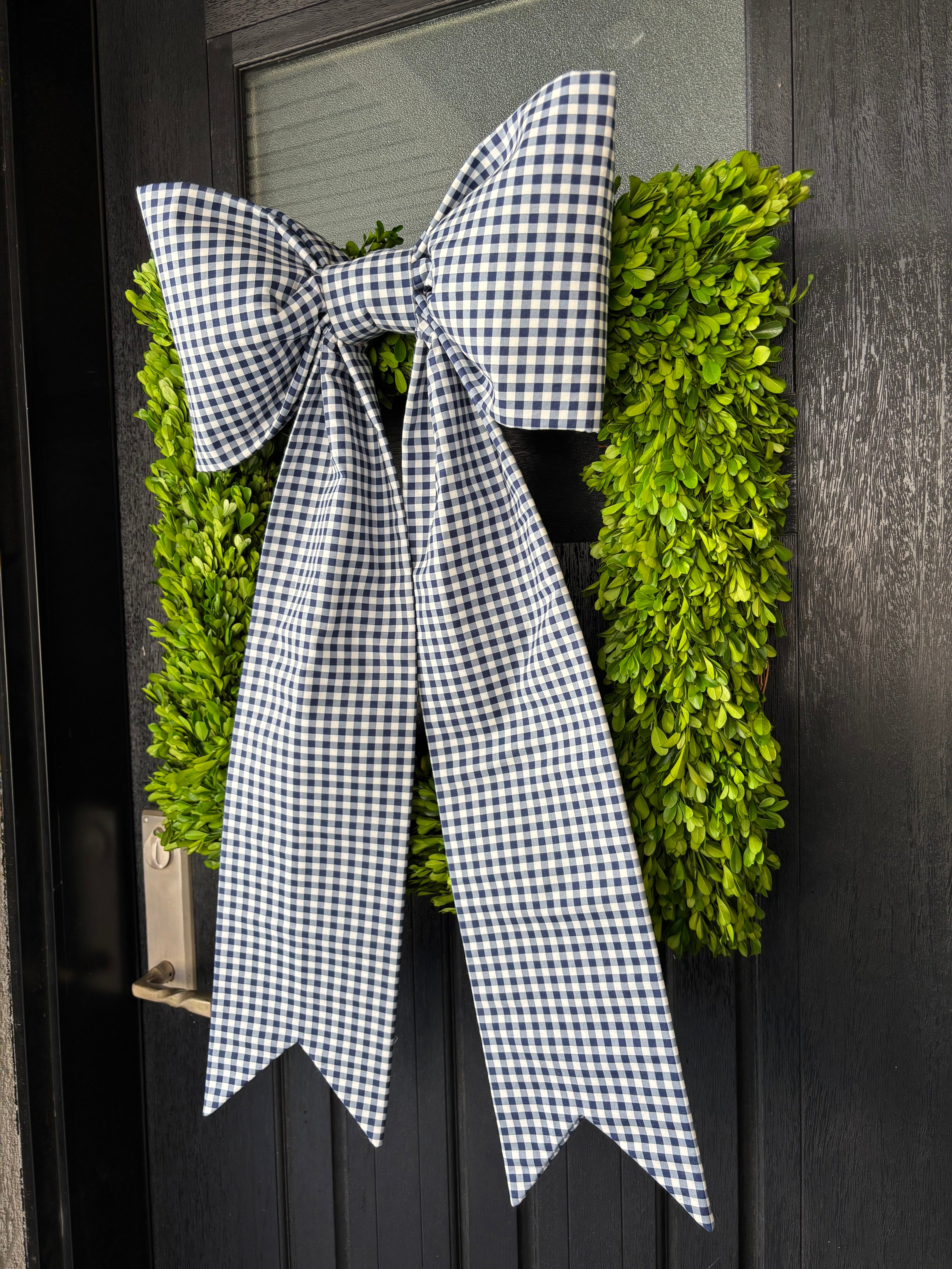 The Giverny Gingham Bow