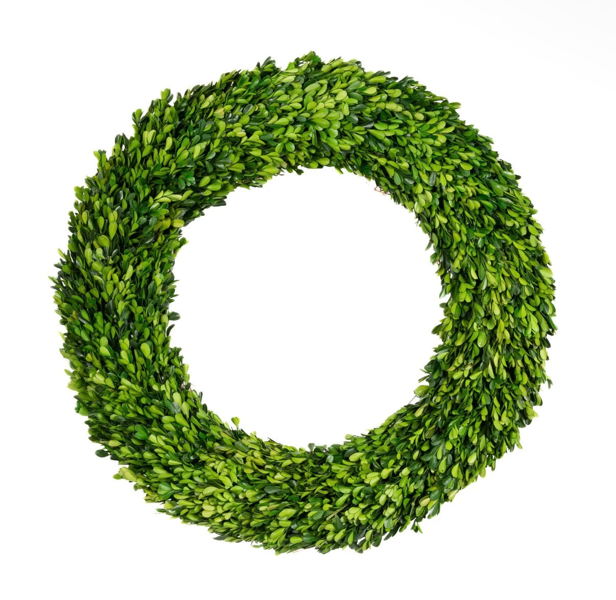 Preserved Boxwood Country
Manor Wreath - Round - 30”