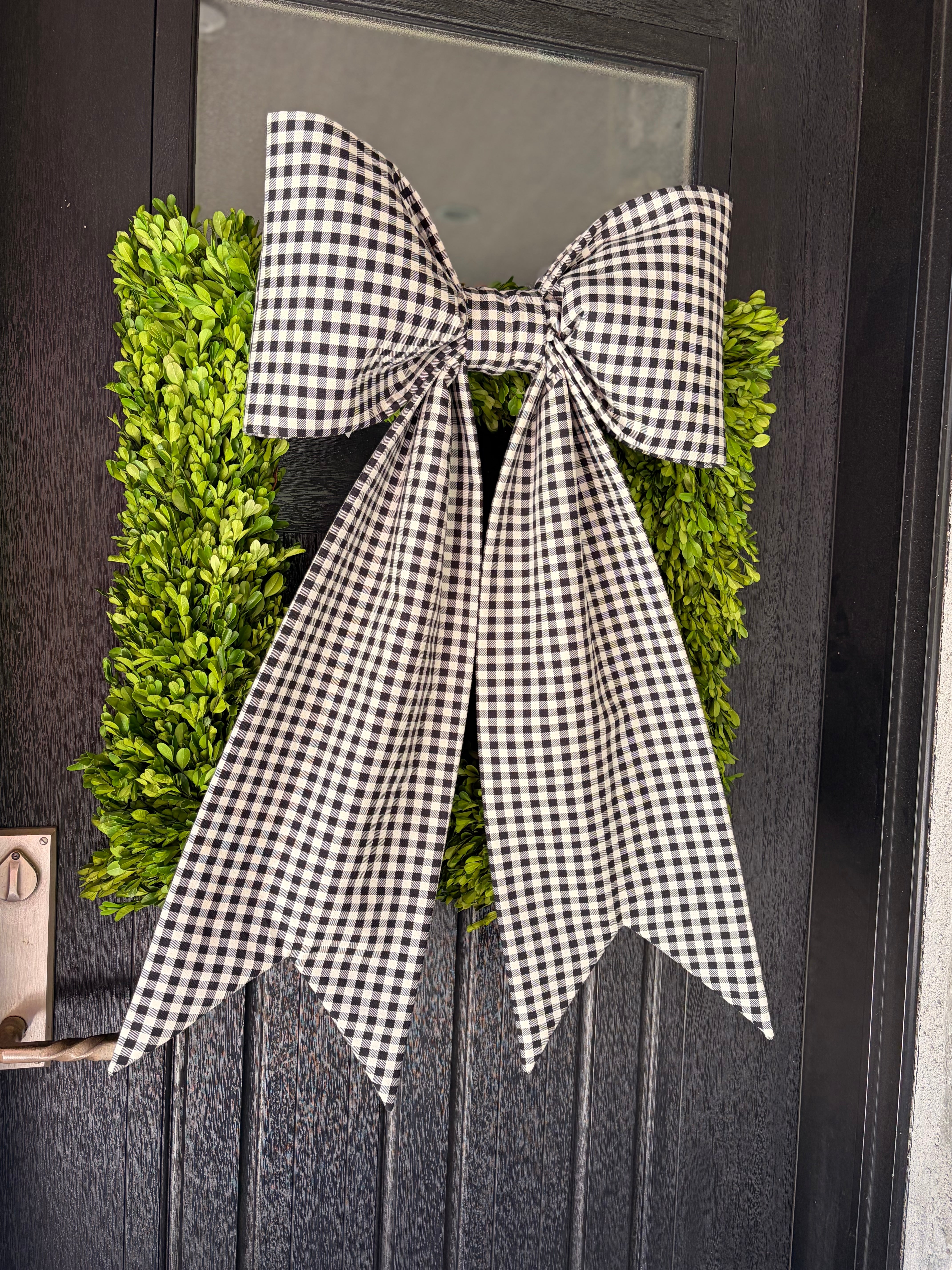 The Maison Noir Gingham Bow