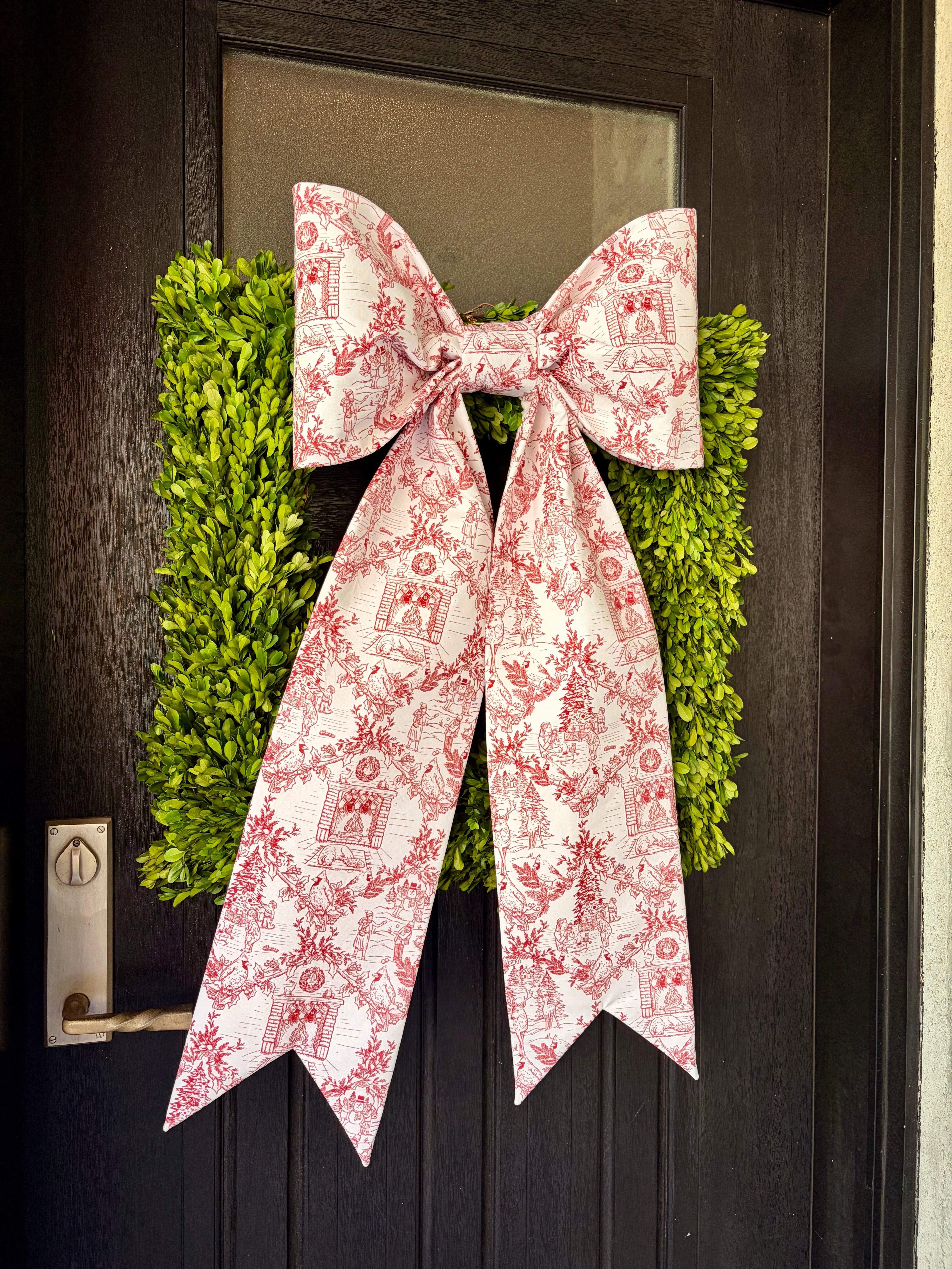 The Joyeux Noël Toile Bow