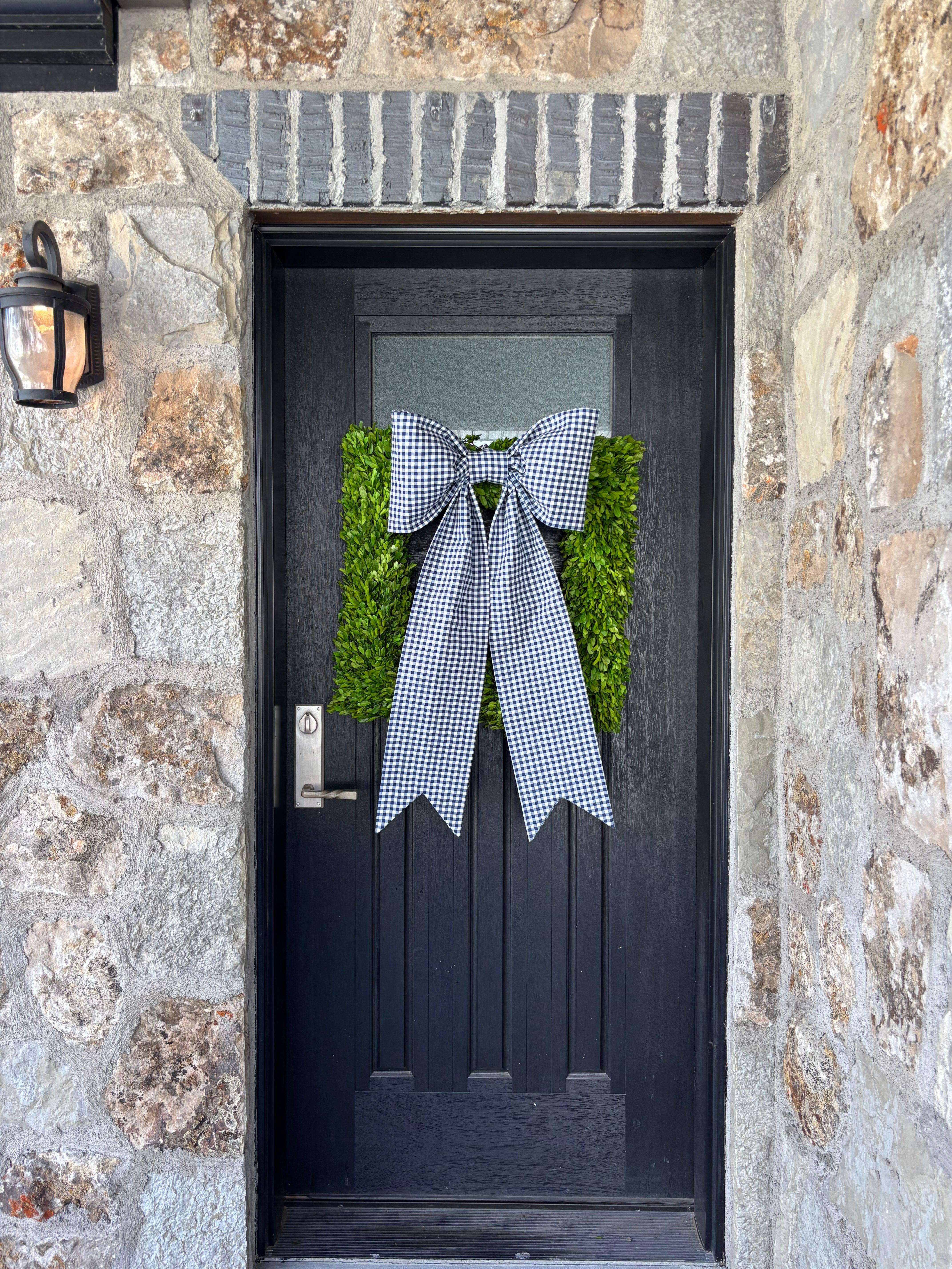 The Giverny Gingham Bow