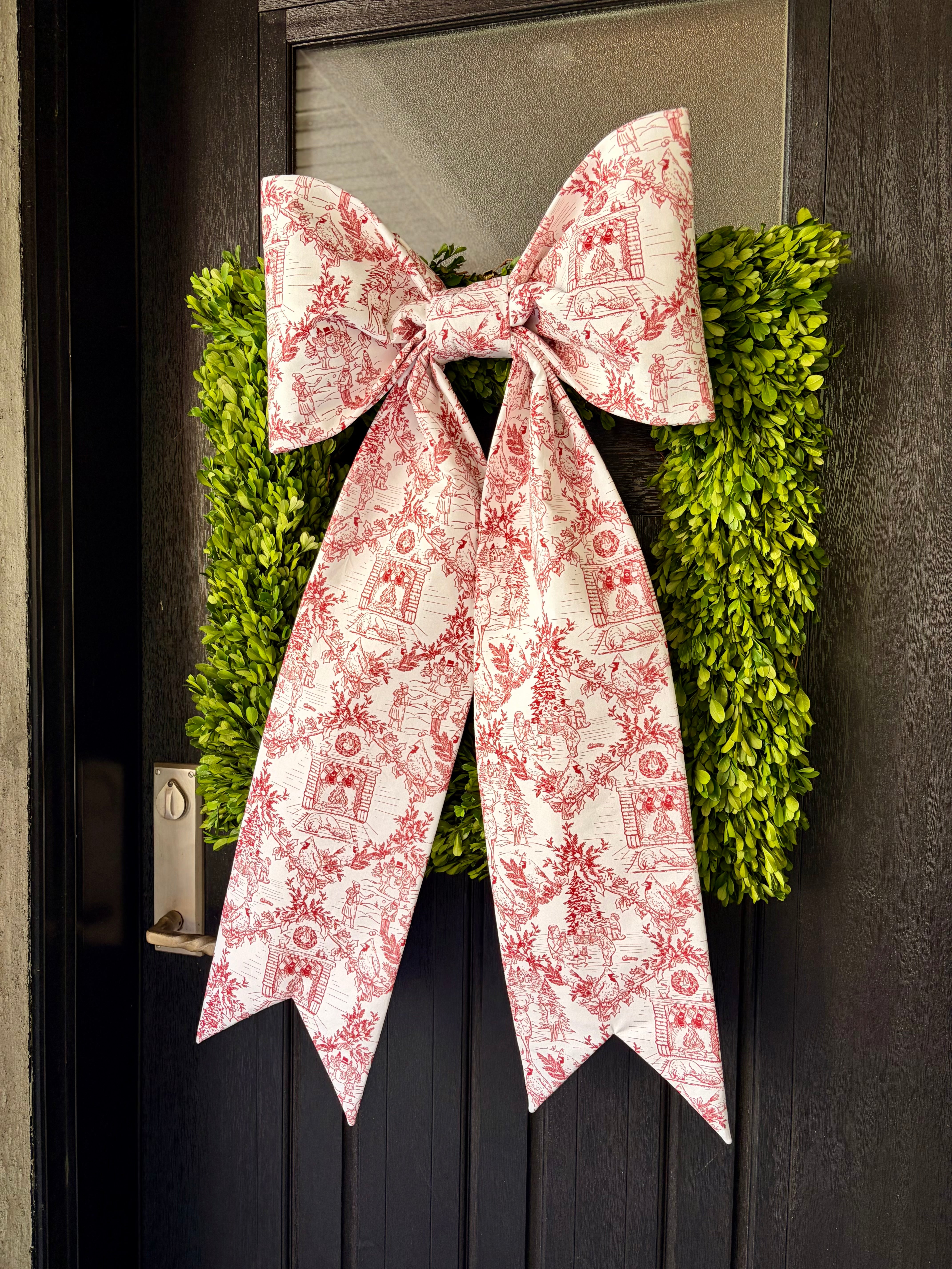 The Joyeux Noël Toile Bow
