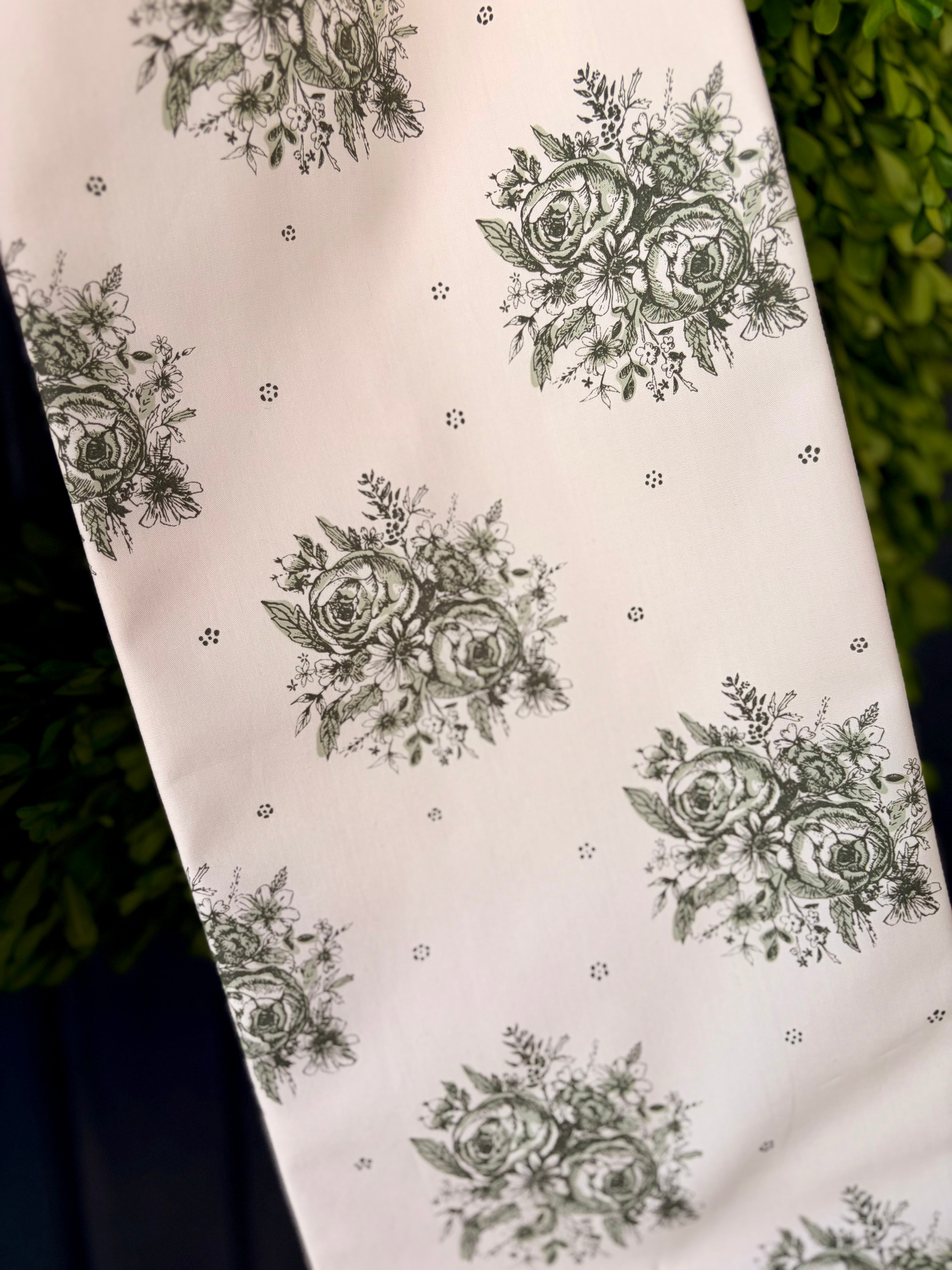 The Winter Garden Toile Bow