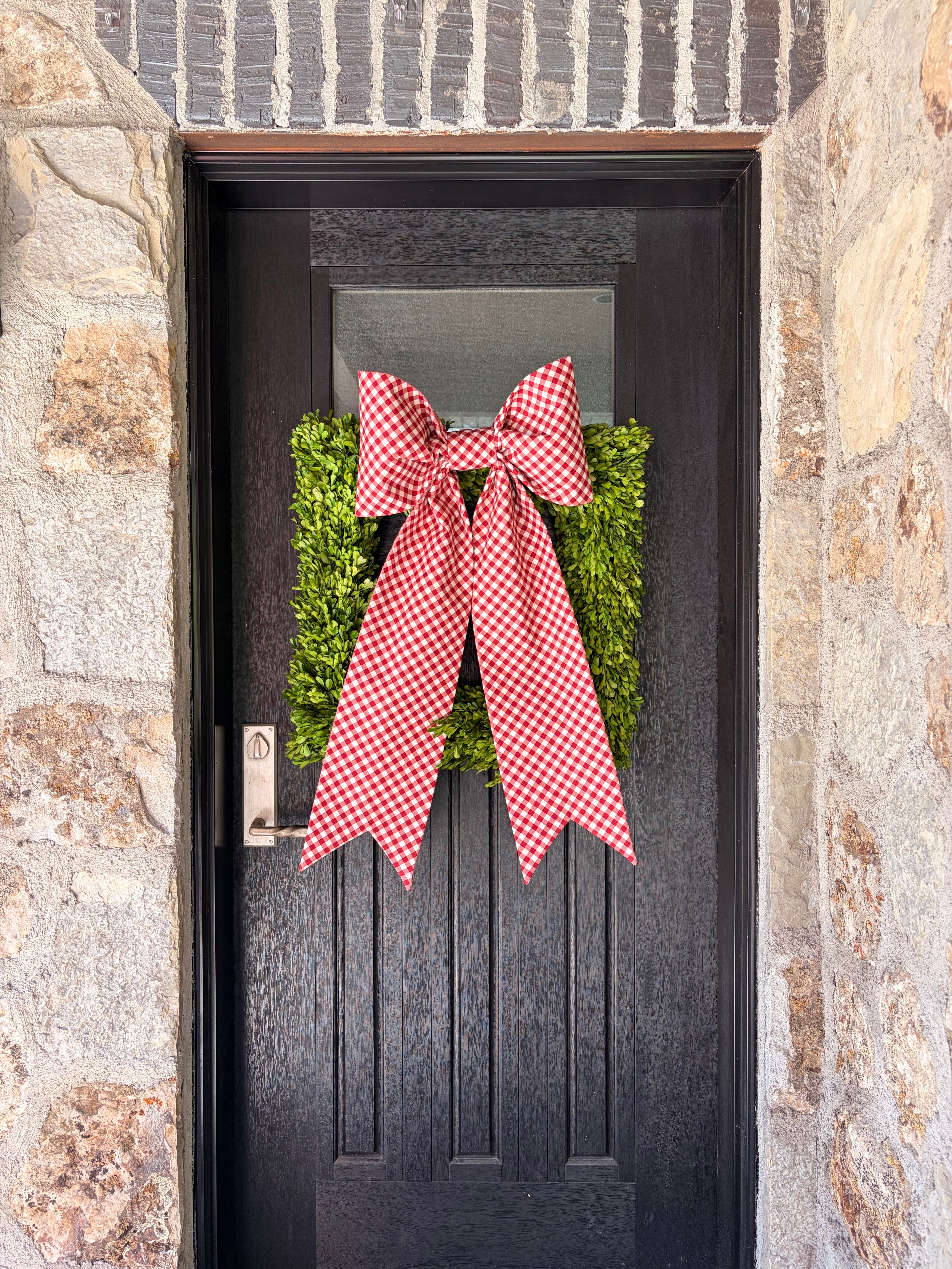 The Noel Gingham Bow