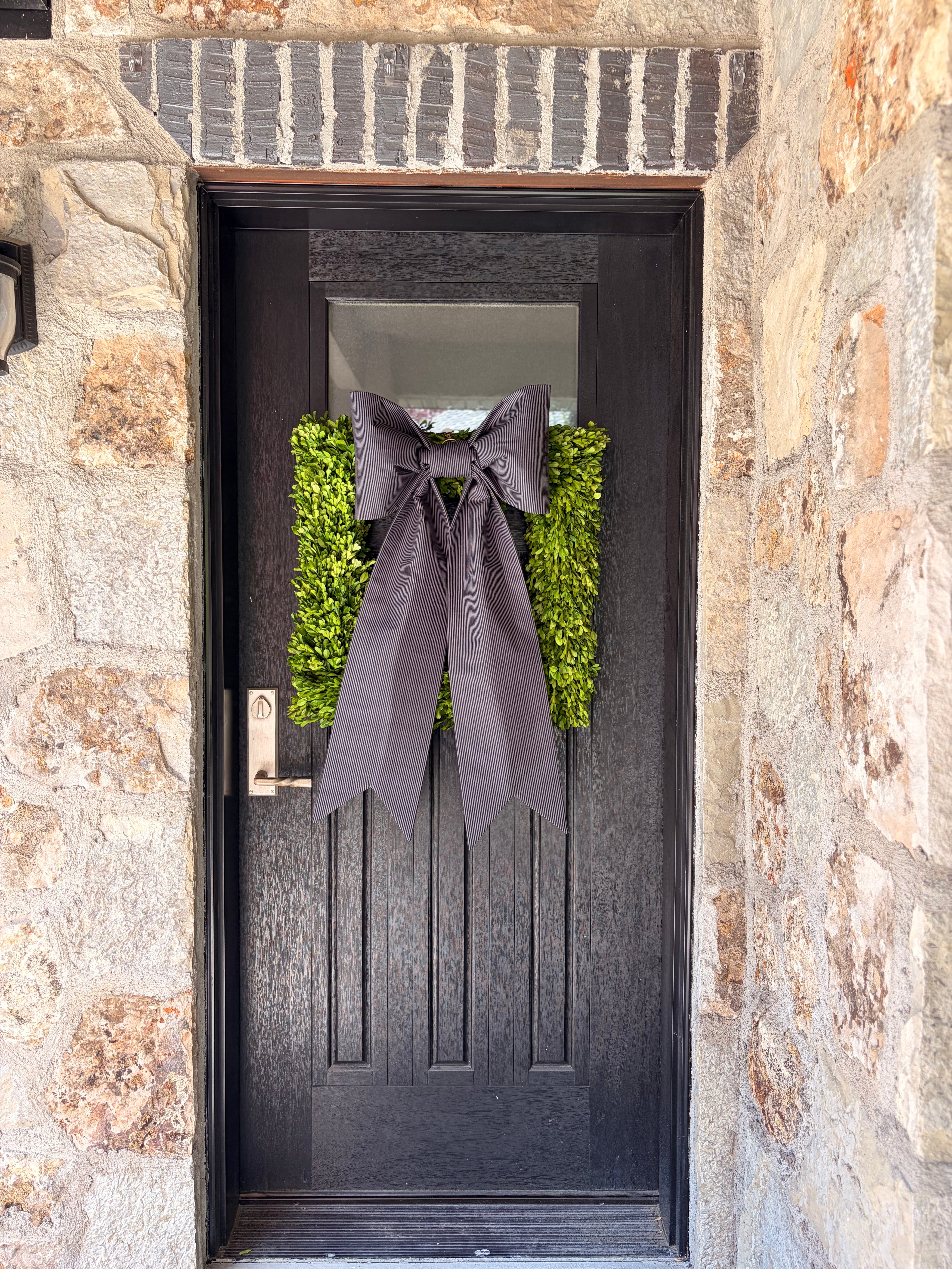 The Black Tie Ticking Bow