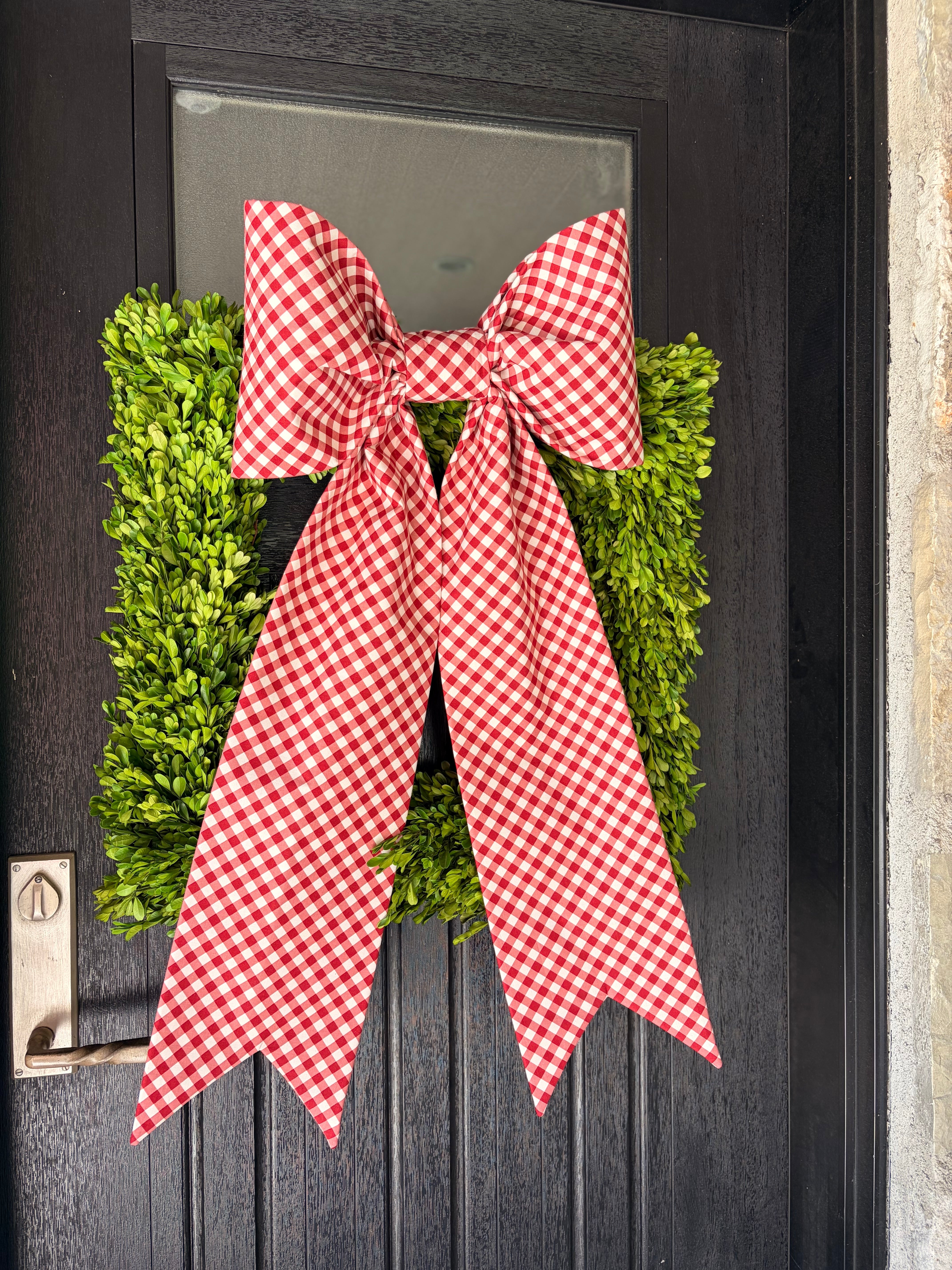 The Noel Gingham Bow
