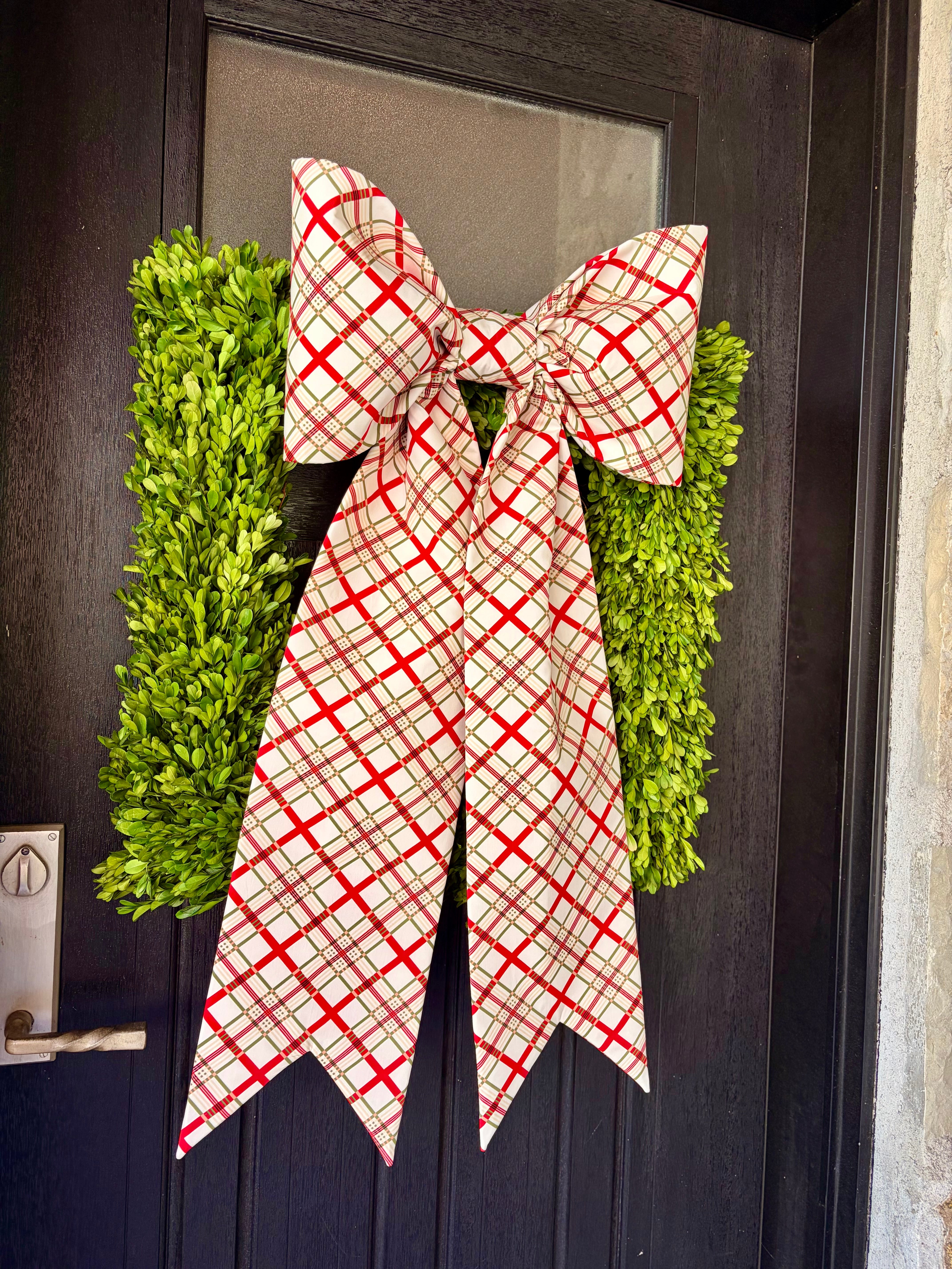 The Holiday House Plaid Bow