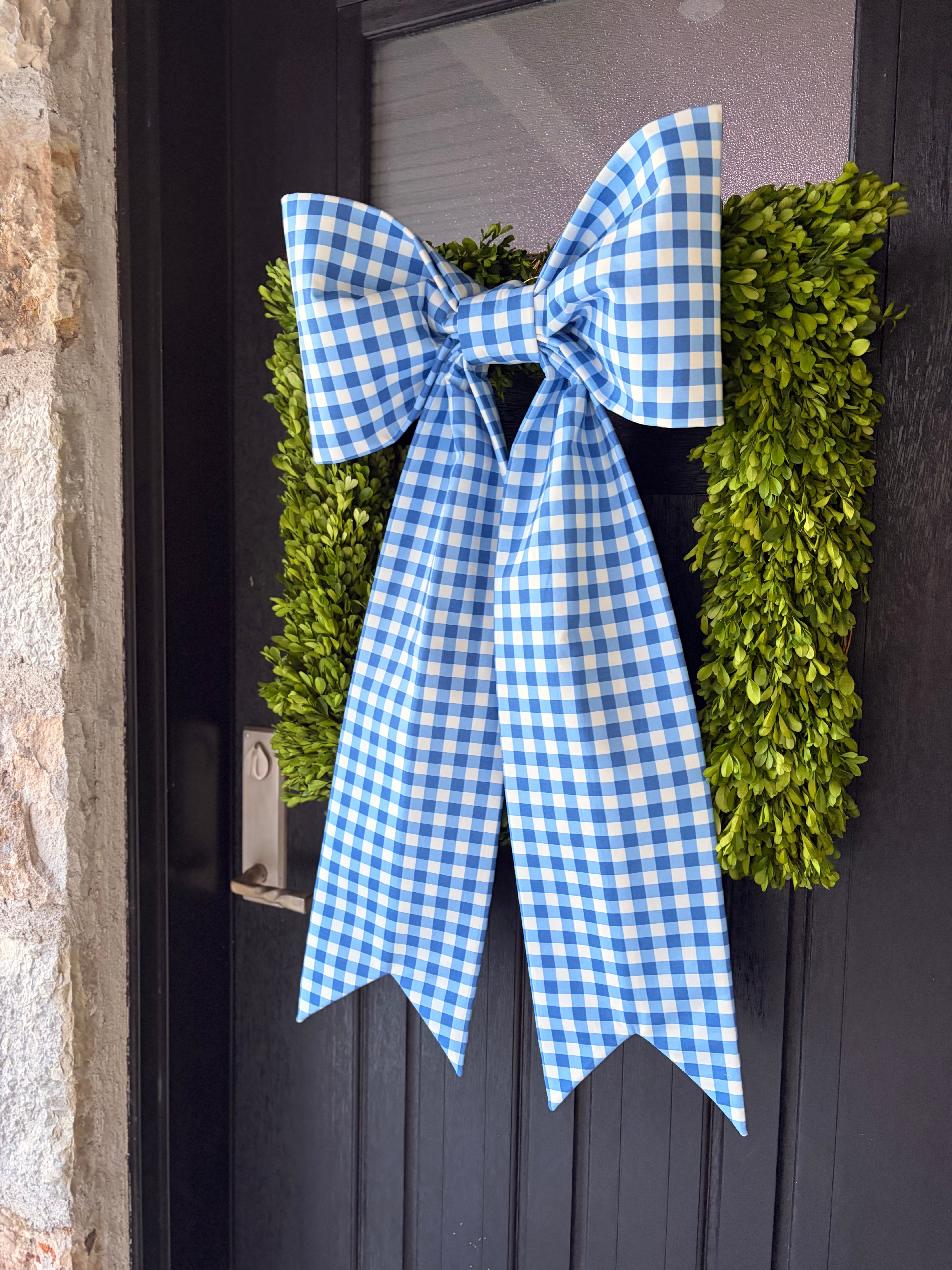 The Bluebell Gingham Bow