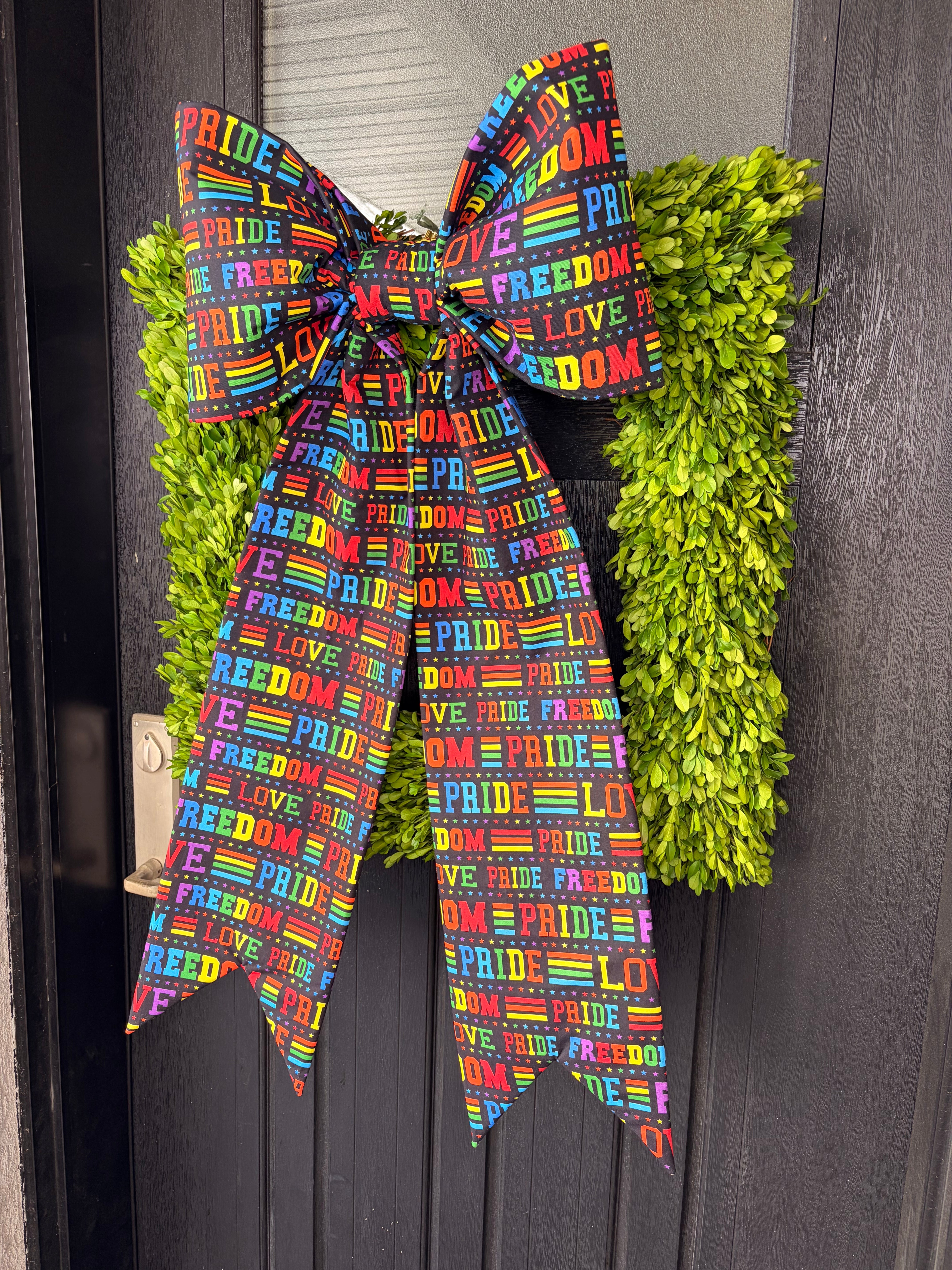 The Pride Typography Bow