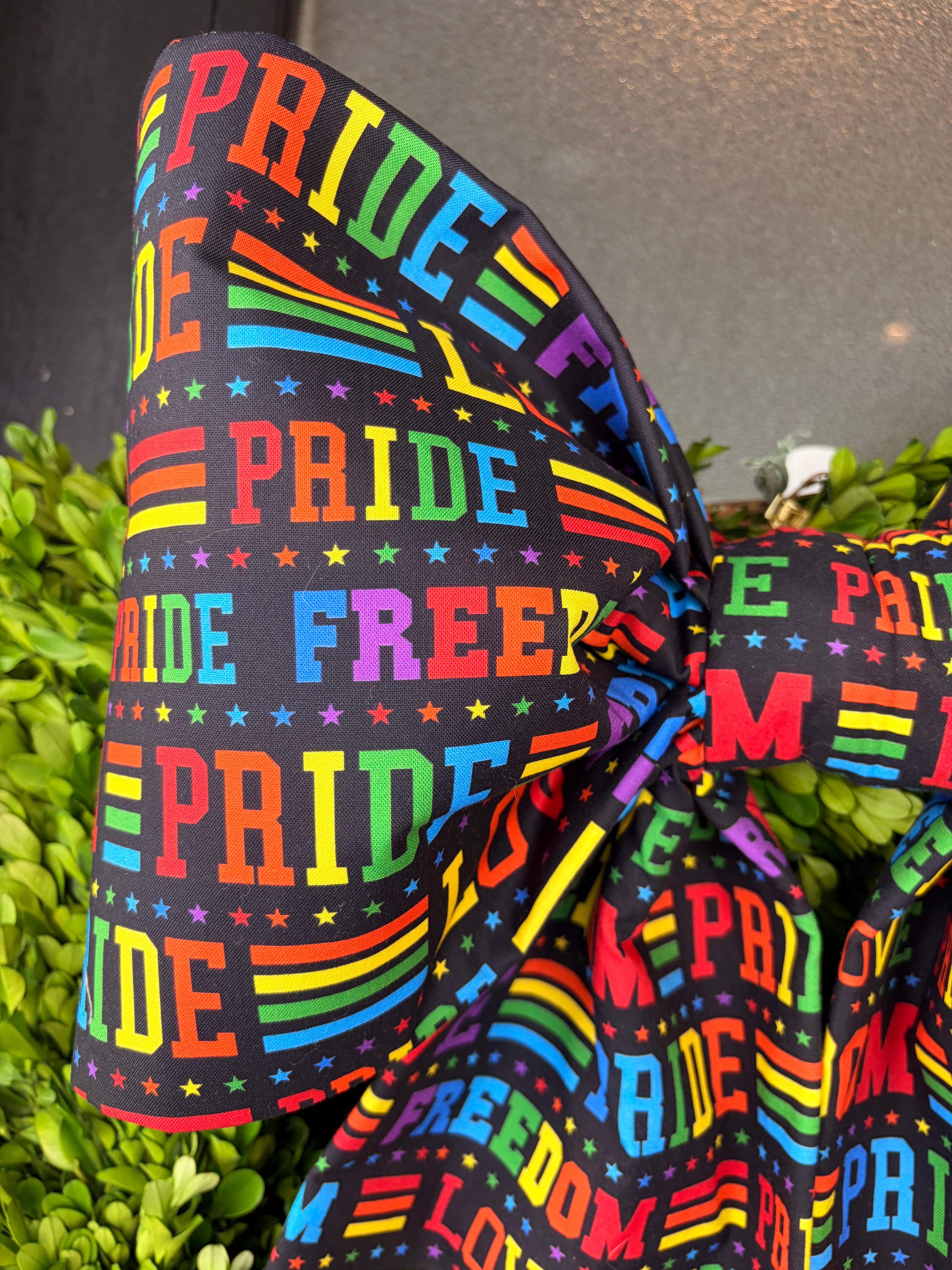 The Pride Typography Bow