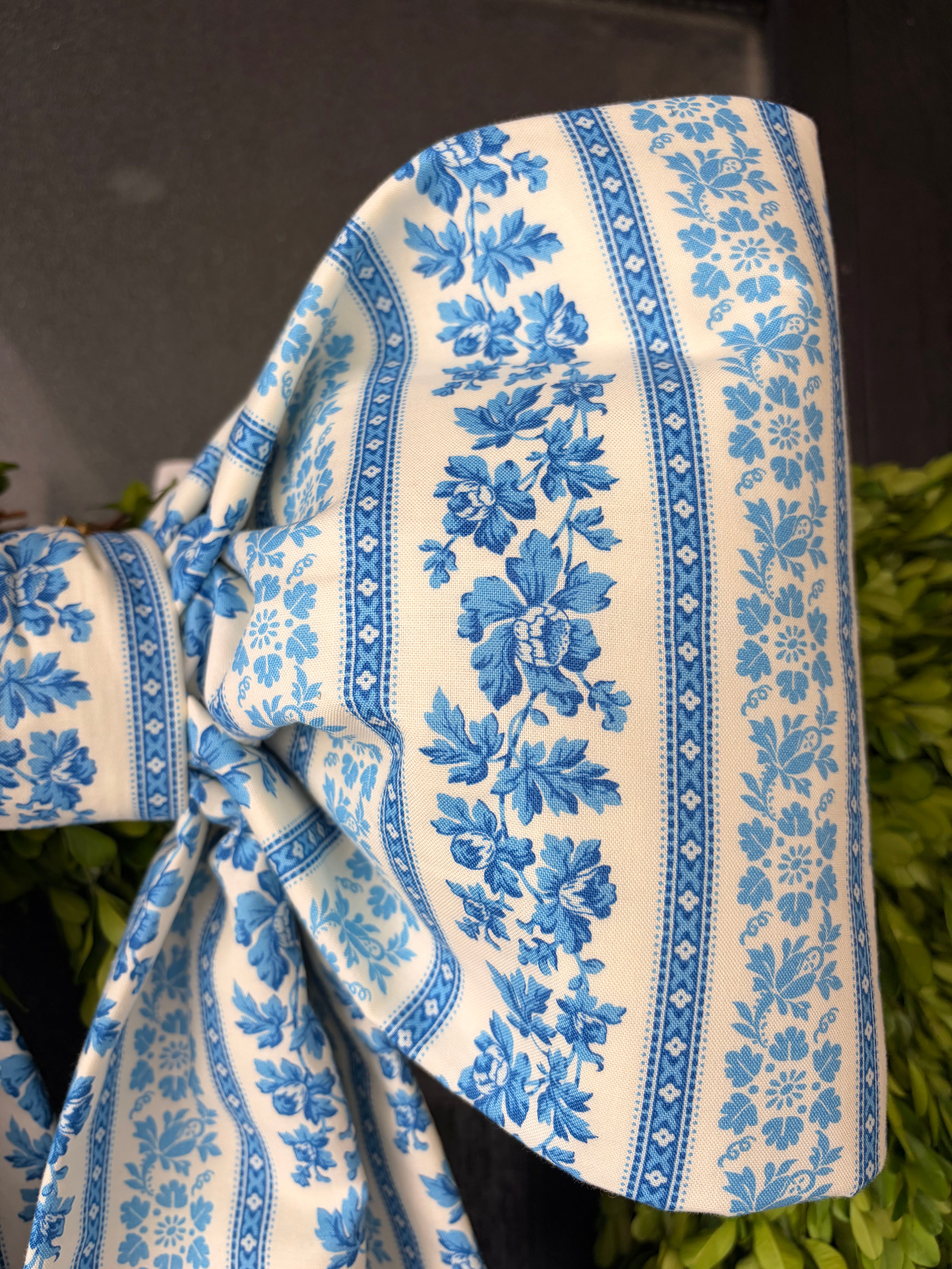 The Bleu Rêverie Stripe Bow