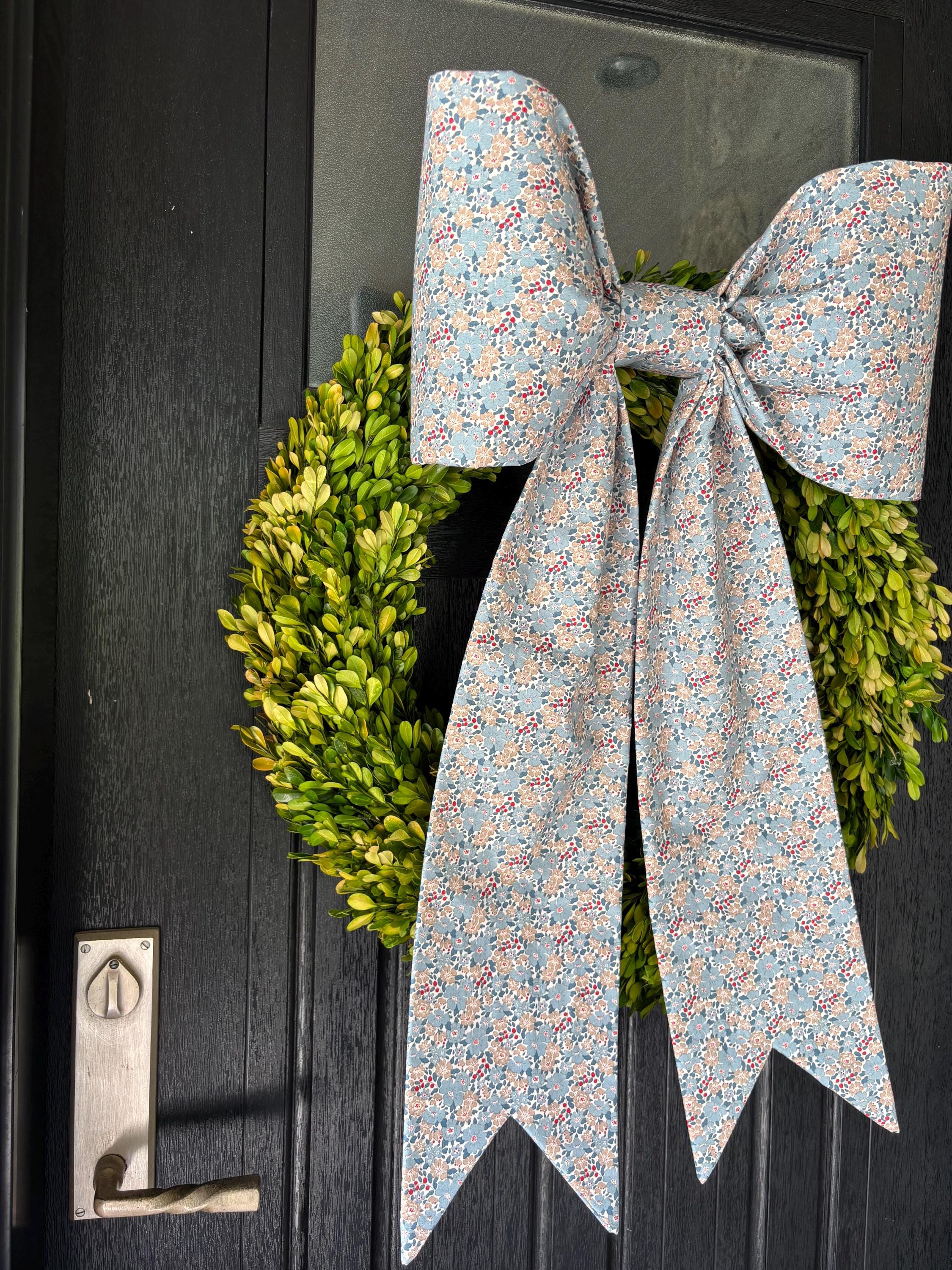 Bleu Petits Fleurs Bow