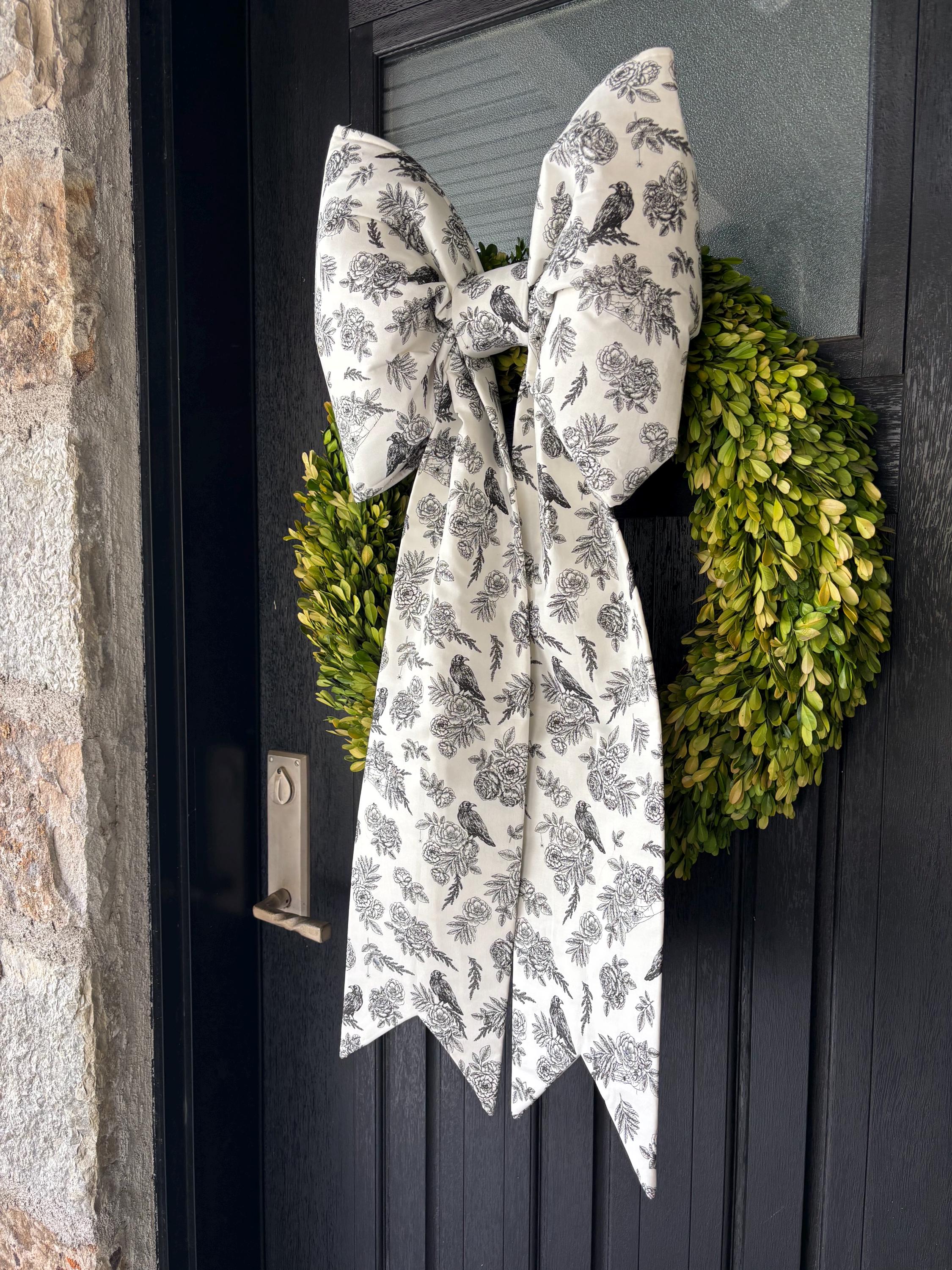 Midnight Blooms Bow