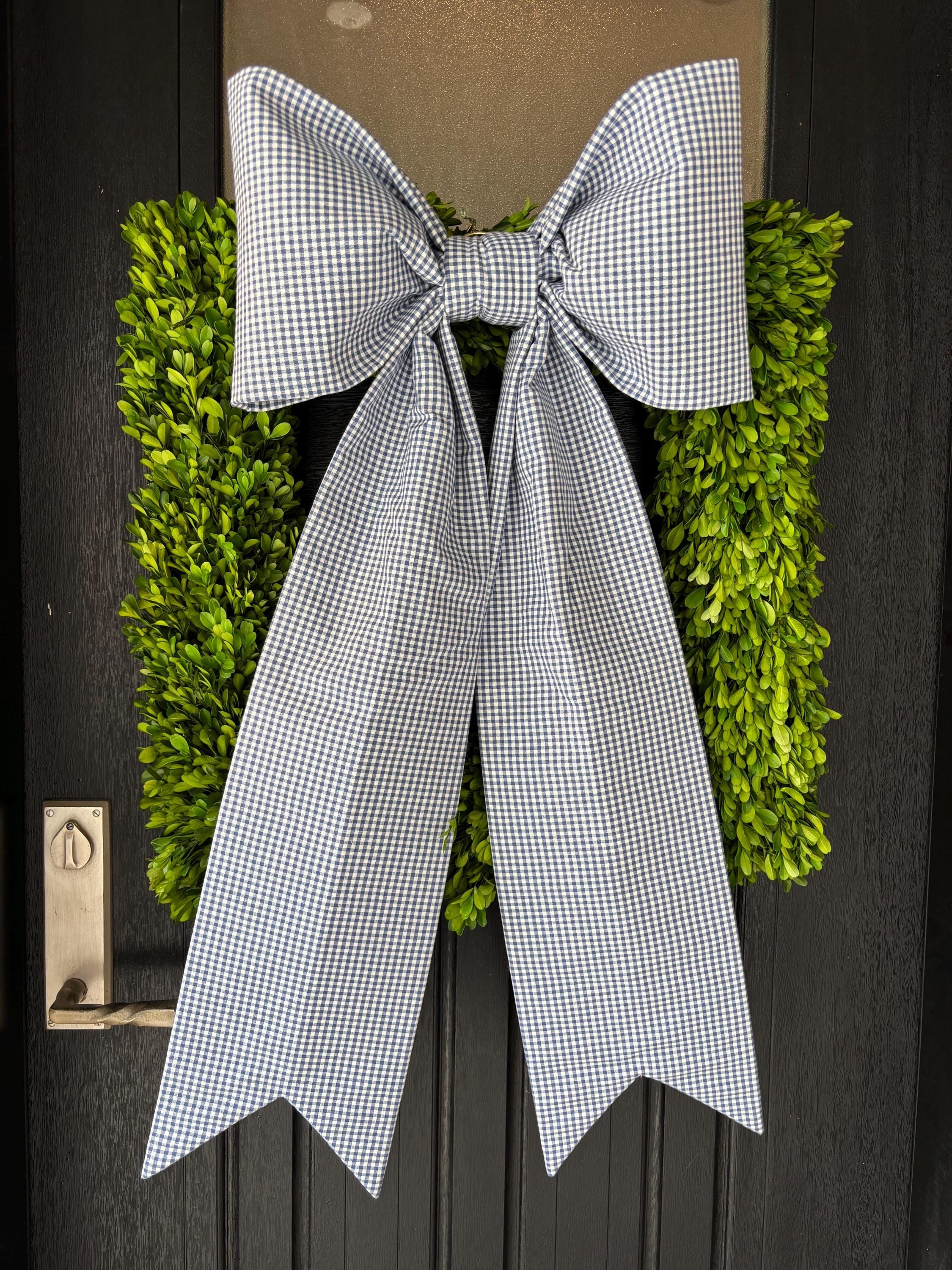 Summer Shore Gingham Bow