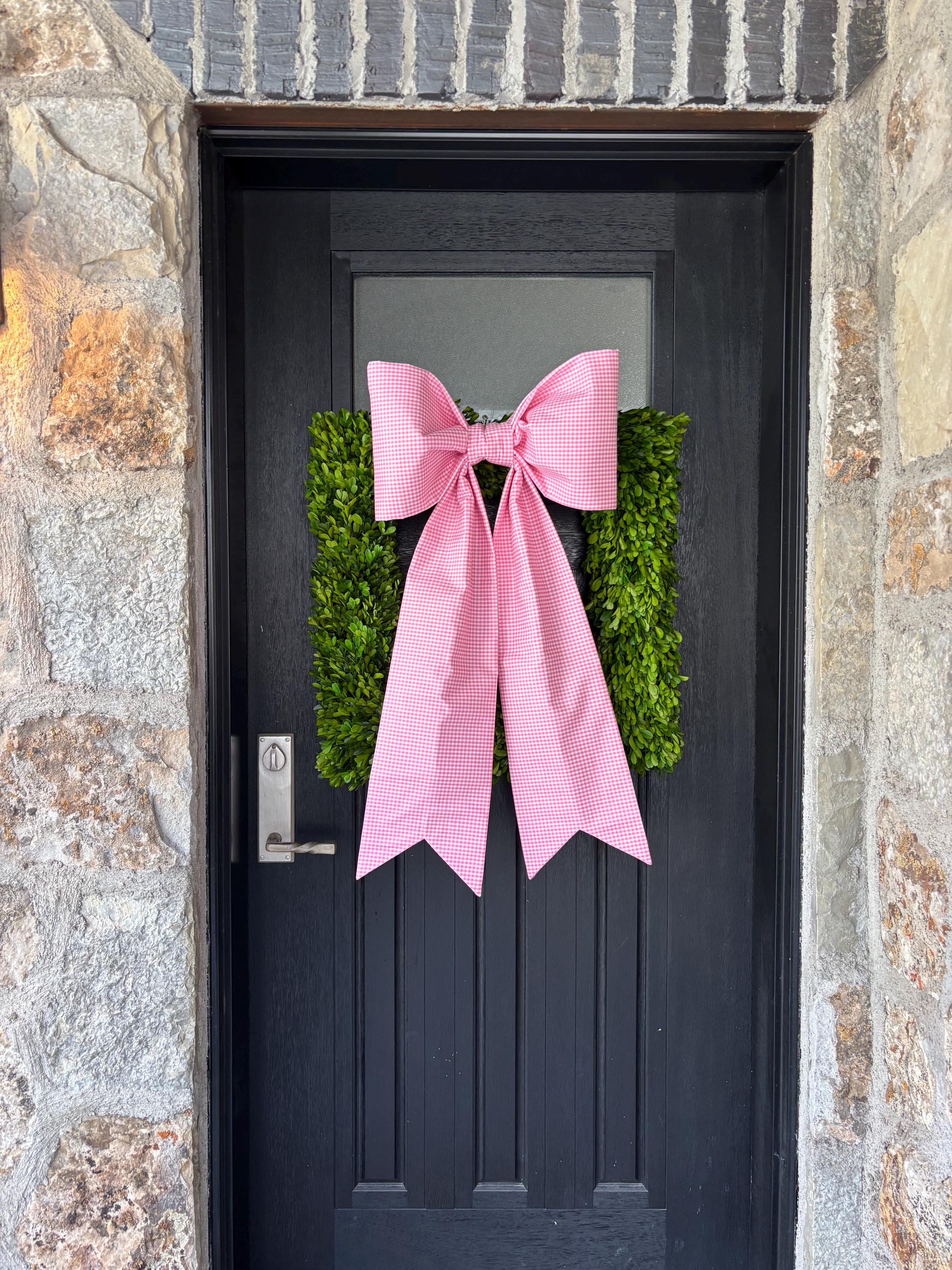 Petite Rouge Gingham Bow